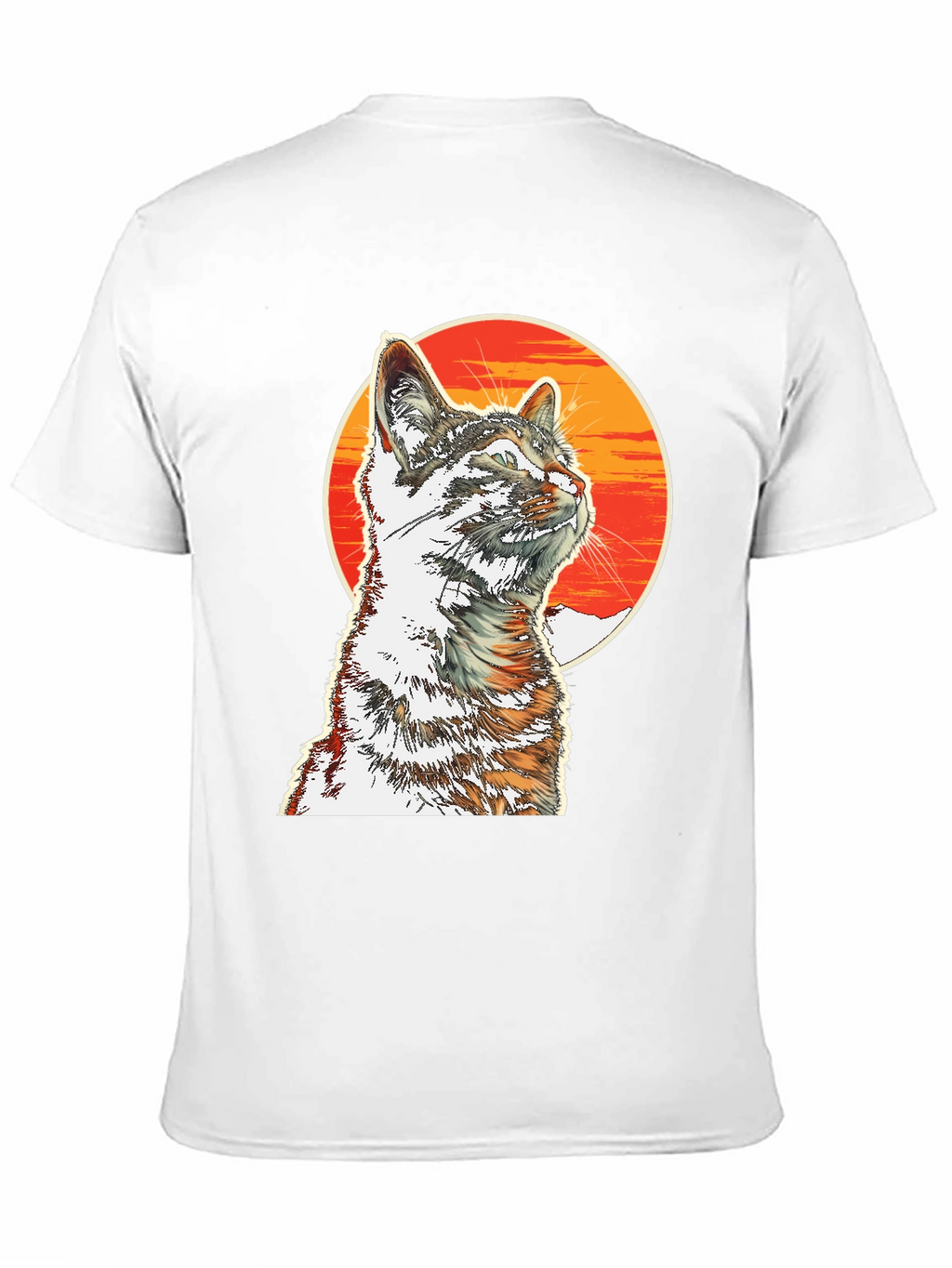 Cool Cat T-Shirt - Sunset Graphic Tee