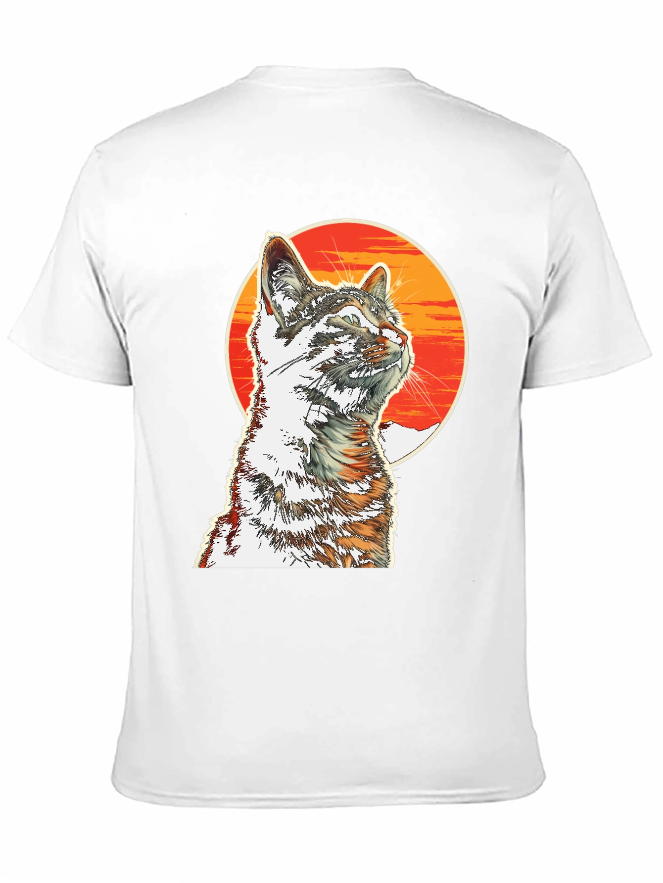 Cool Cat T-Shirt - Sunset Graphic Tee