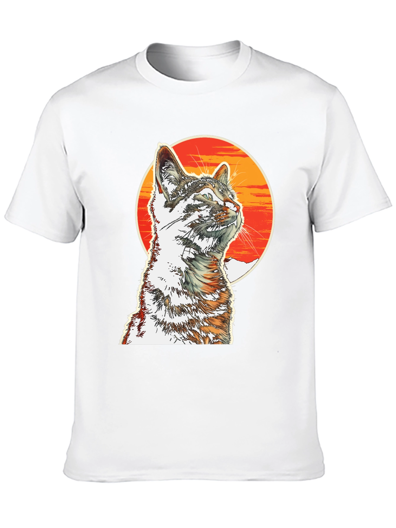 Cool Cat T-Shirt - Sunset Graphic Tee