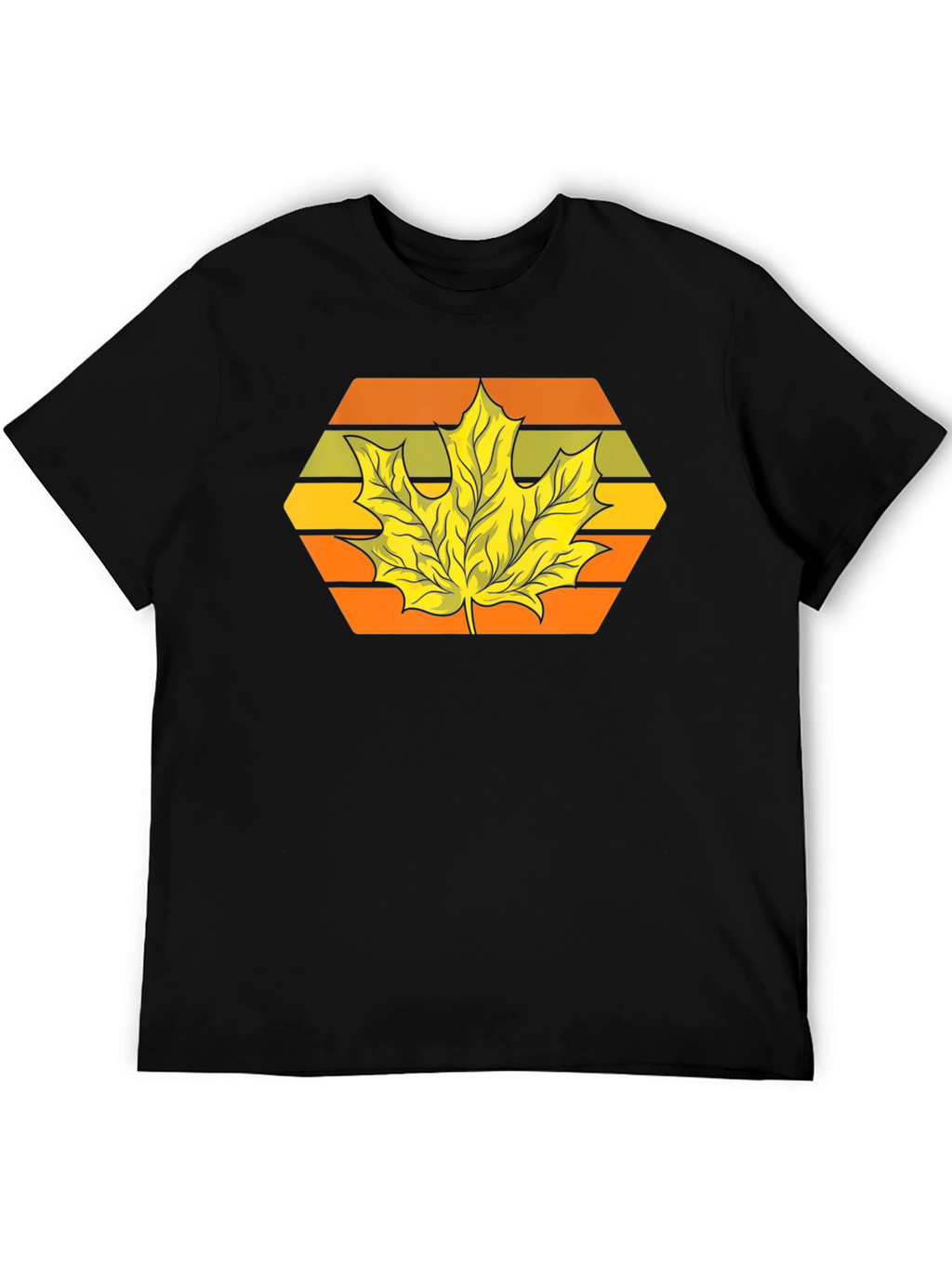 Autumn Leaf Graphic Tee - Retro Style