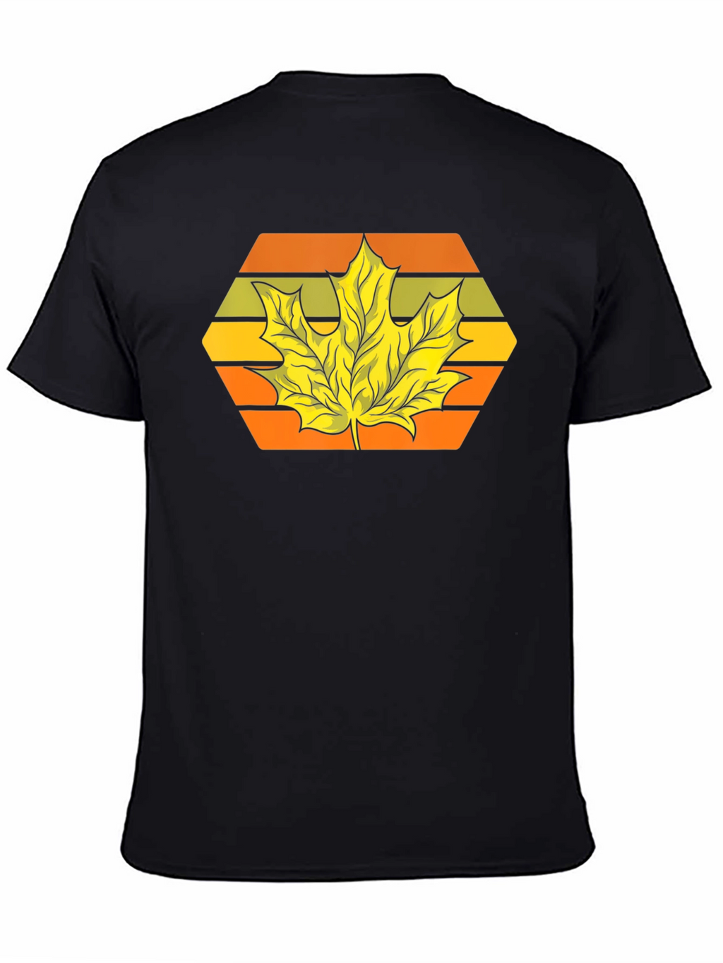 Autumn Leaf Graphic Tee - Retro Style