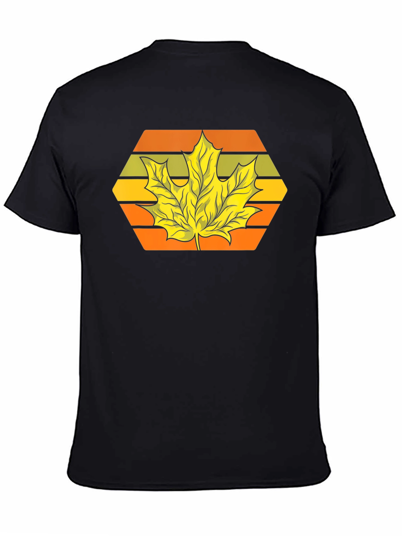 Autumn Leaf Graphic Tee - Retro Style