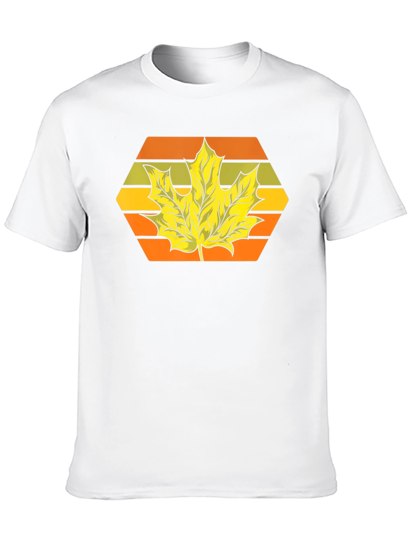 Autumn Leaf Graphic Tee - Retro Style