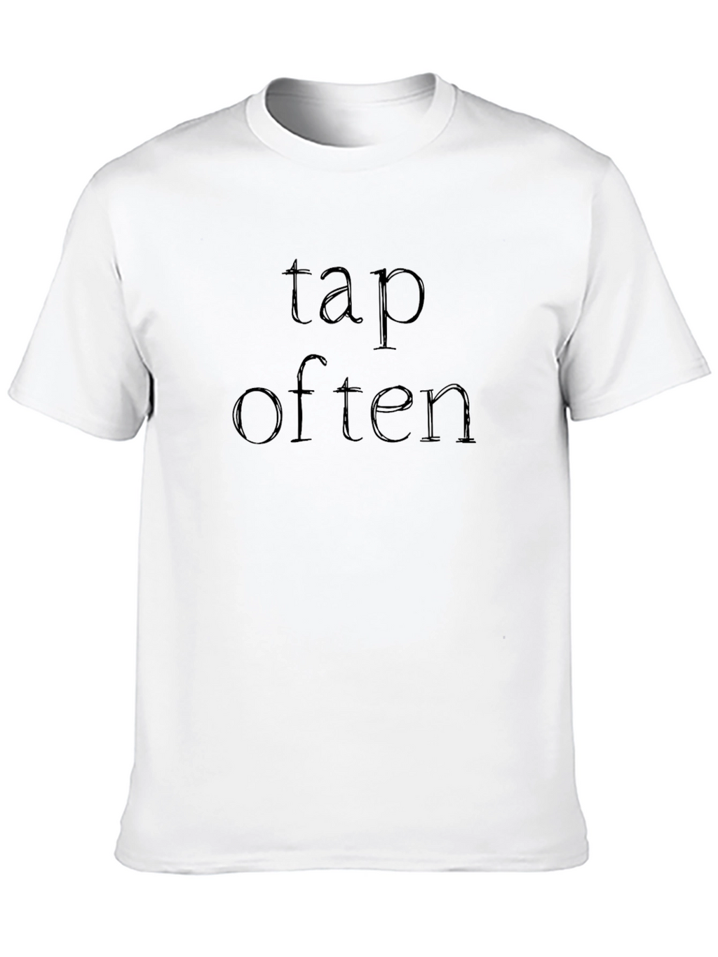 Tap Often Black T-Shirt Casual Wear