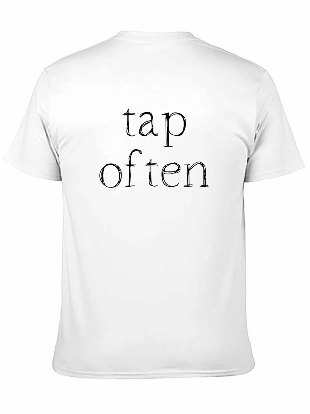 Tap Often Black T-Shirt Casual Wear