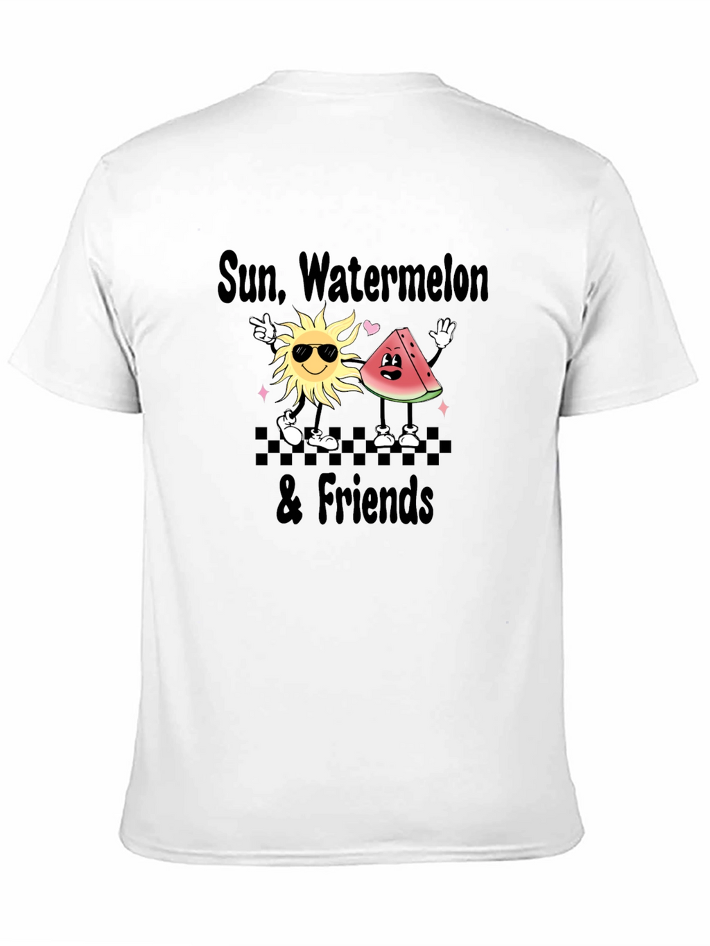 Sun Watermelon & Friends Graphic T-Shirt