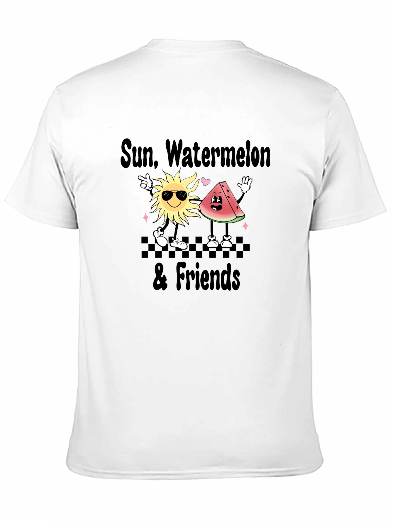Sun Watermelon & Friends Graphic T-Shirt