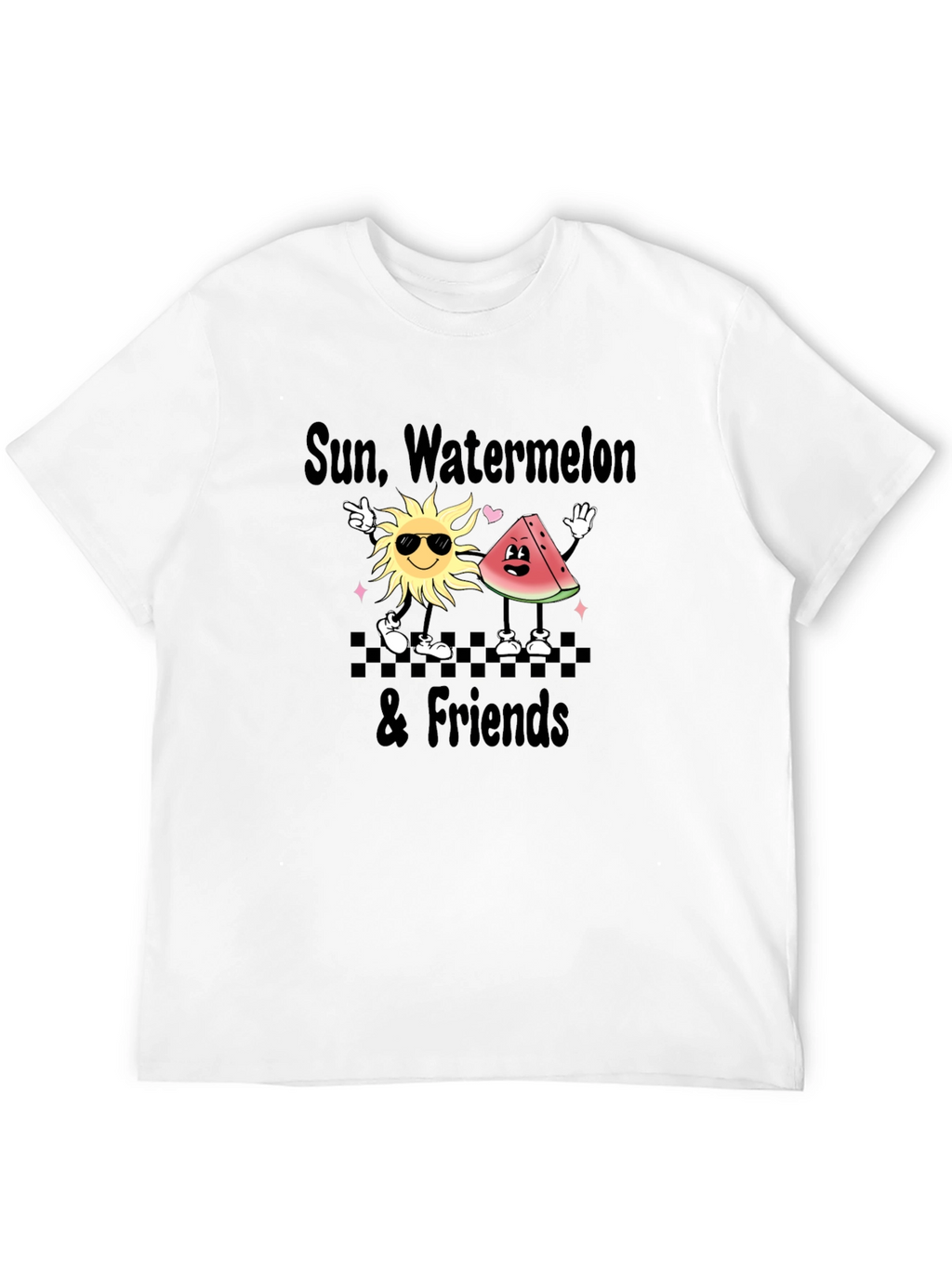 Sun Watermelon & Friends Graphic T-Shirt