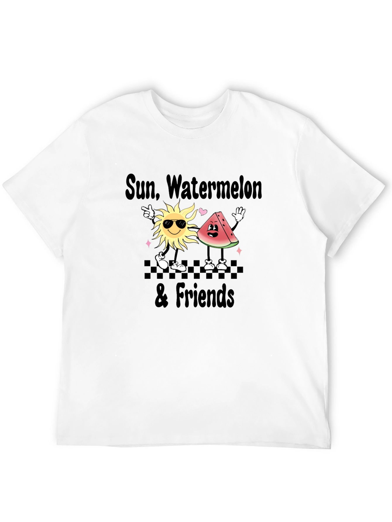 Sun Watermelon & Friends Graphic T-Shirt
