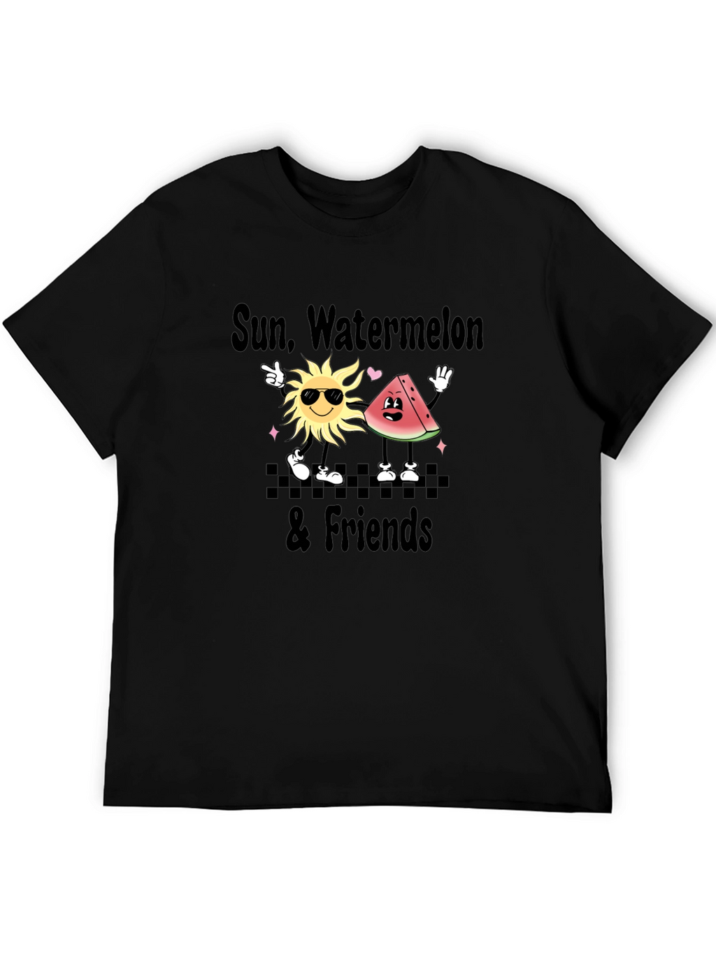 Sun Watermelon & Friends Graphic T-Shirt