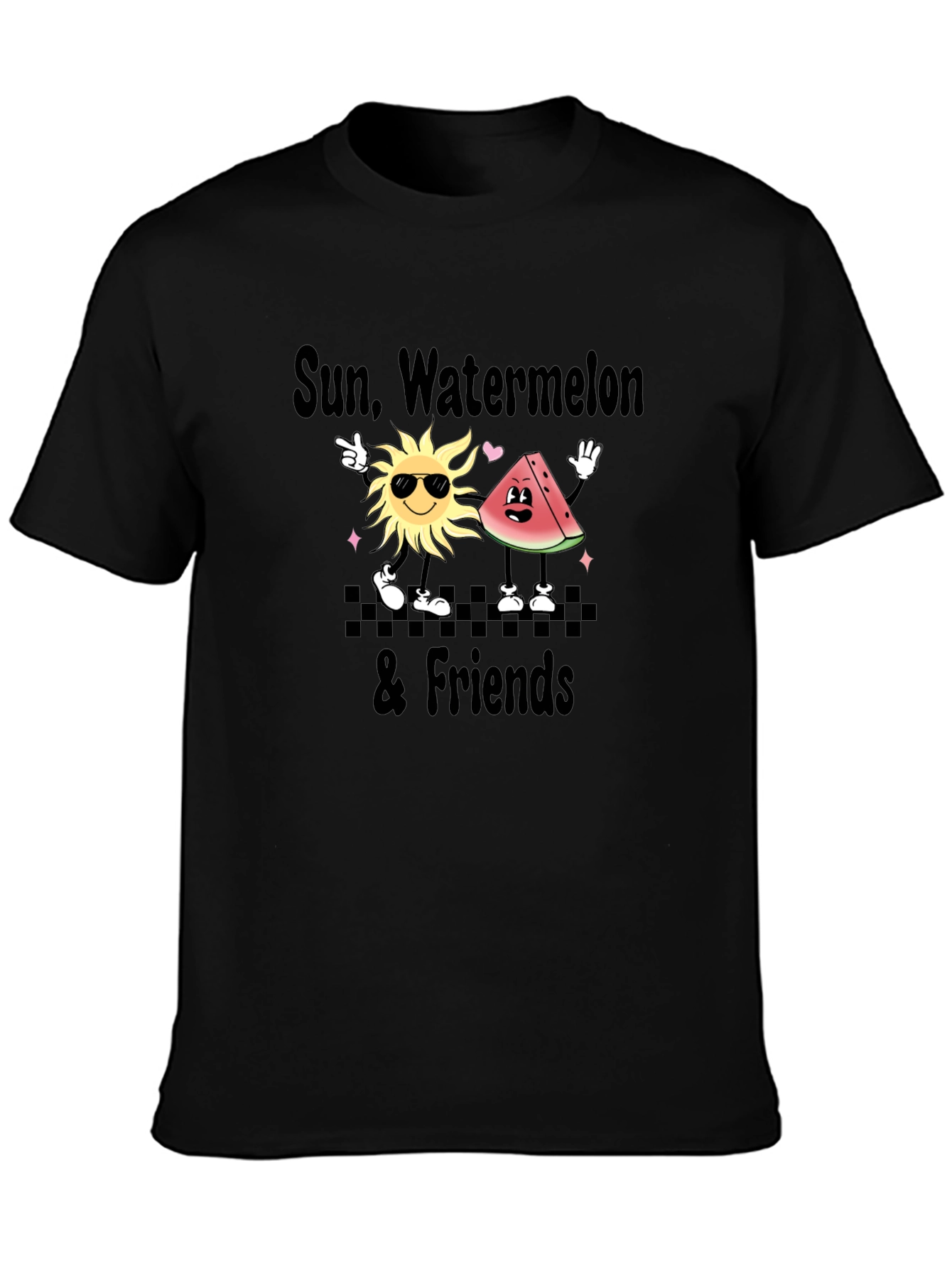 Sun Watermelon & Friends Graphic T-Shirt