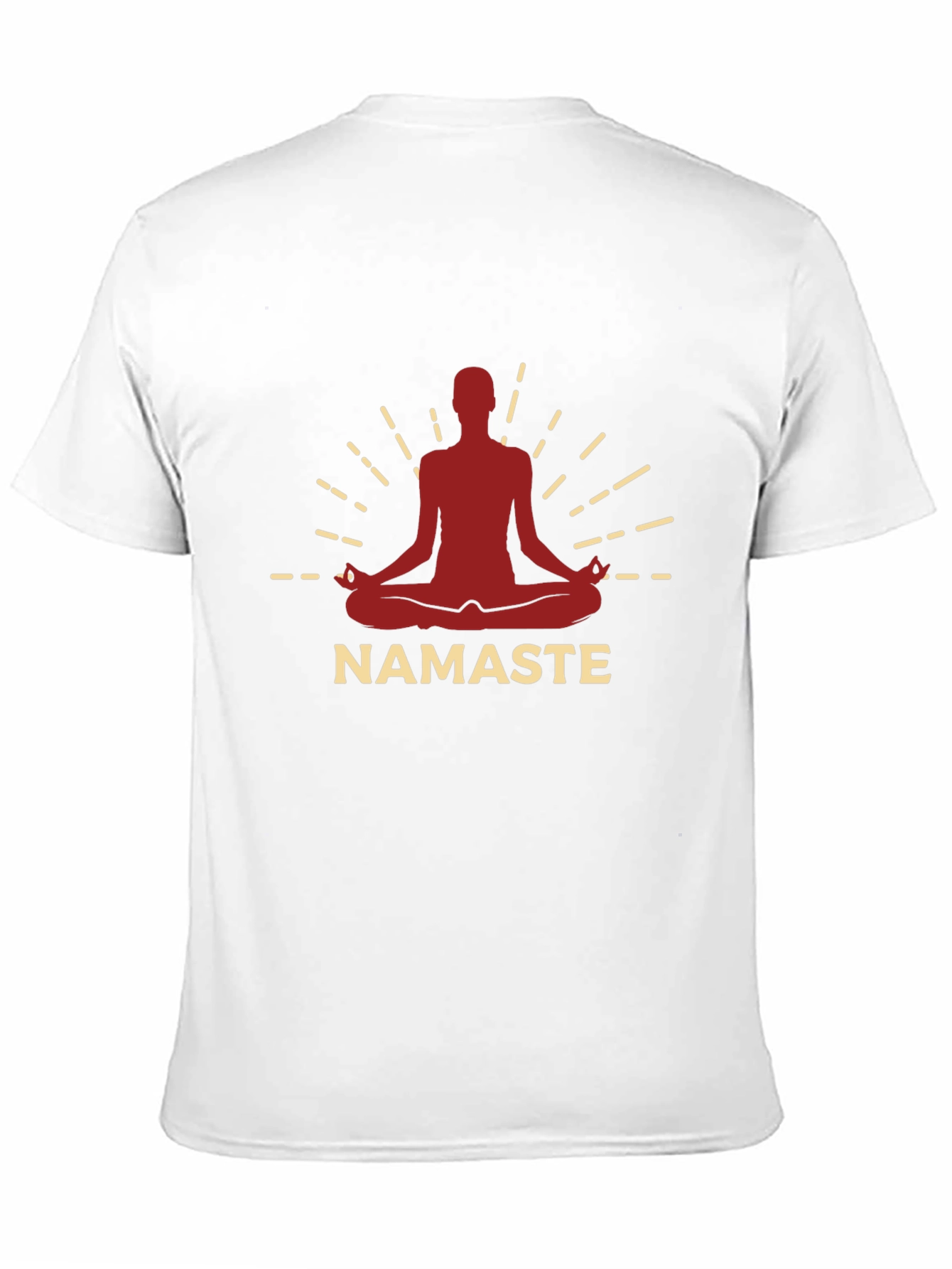 Namaste Yoga Meditation Graphic Tee - Black