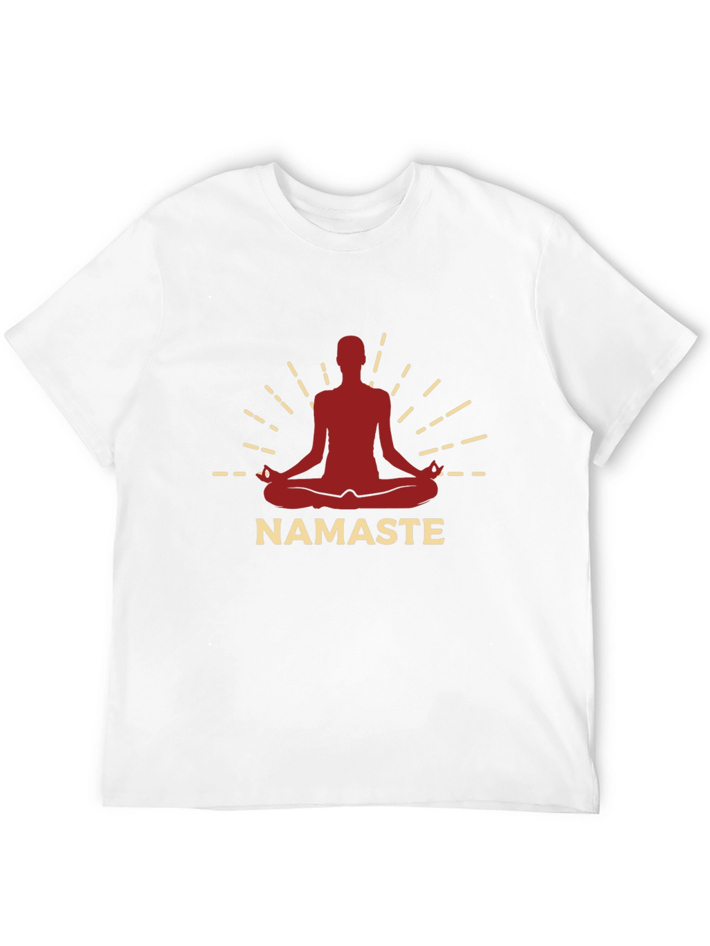 Namaste Yoga Meditation Graphic Tee - Black