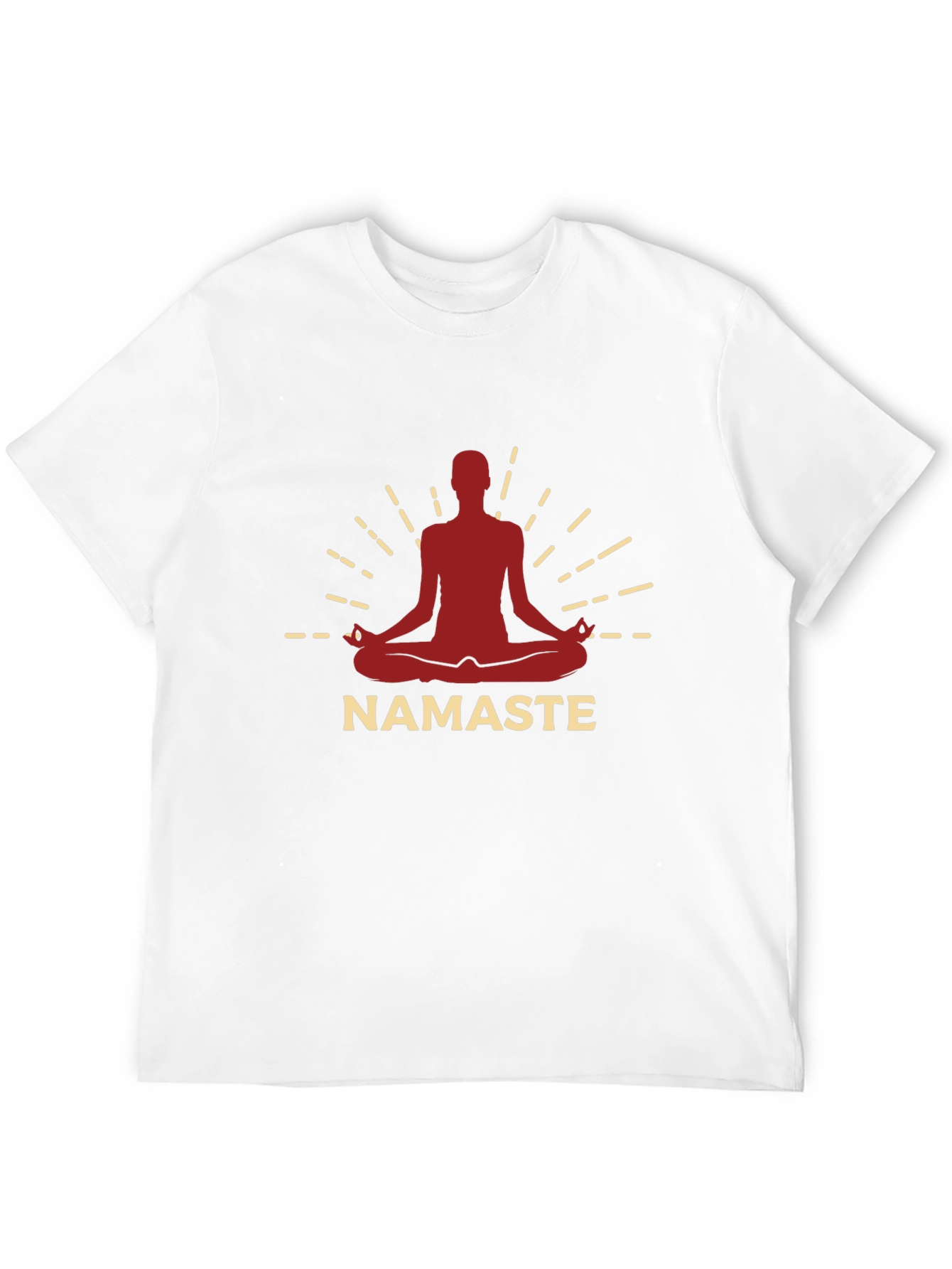 Namaste Yoga Meditation Graphic Tee - Black