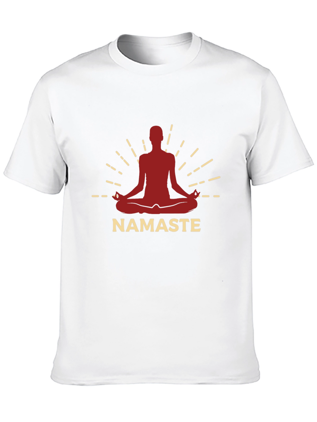 Namaste Yoga Meditation Graphic Tee - Black