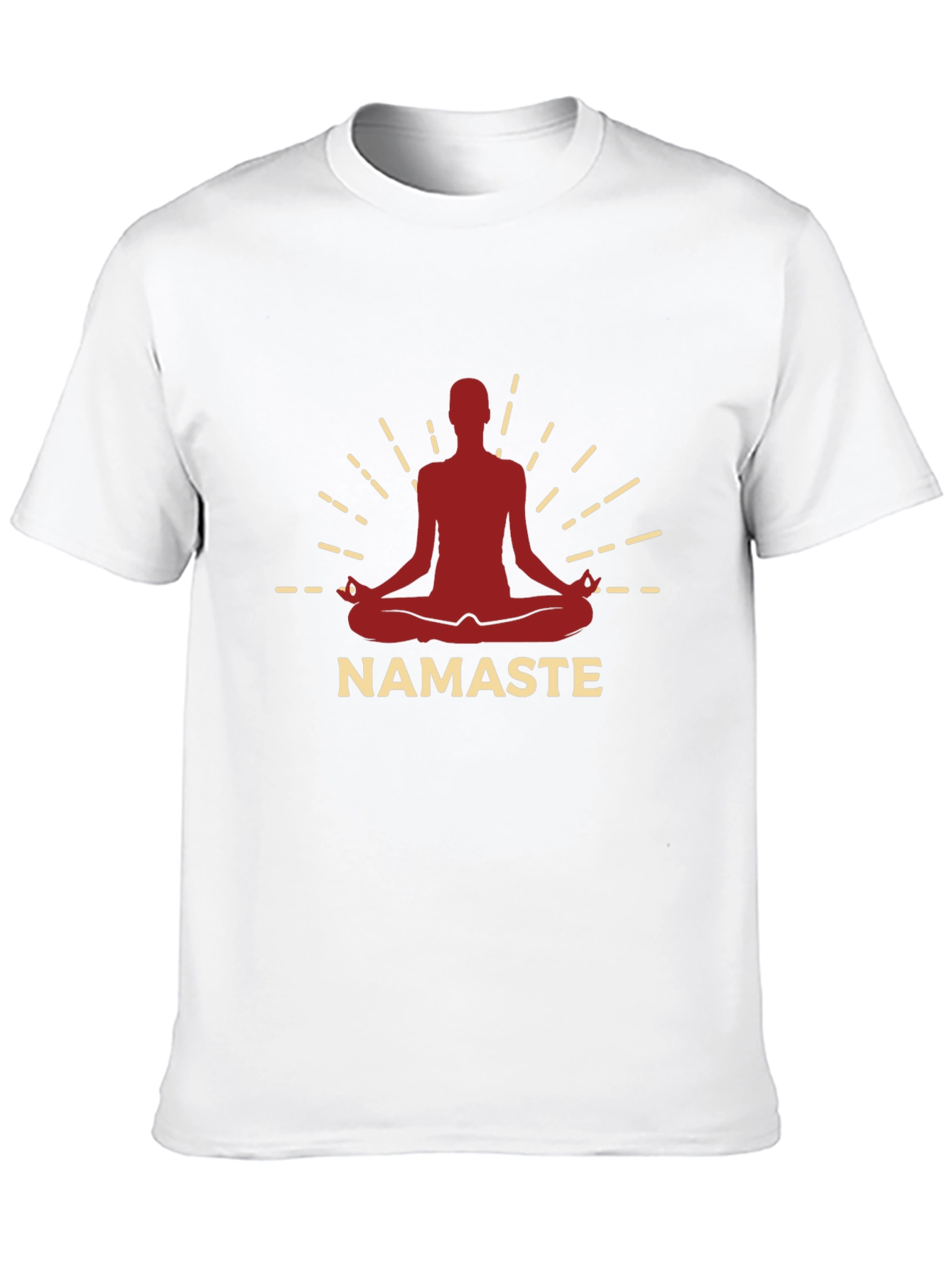 Namaste Yoga Meditation Graphic Tee - Black