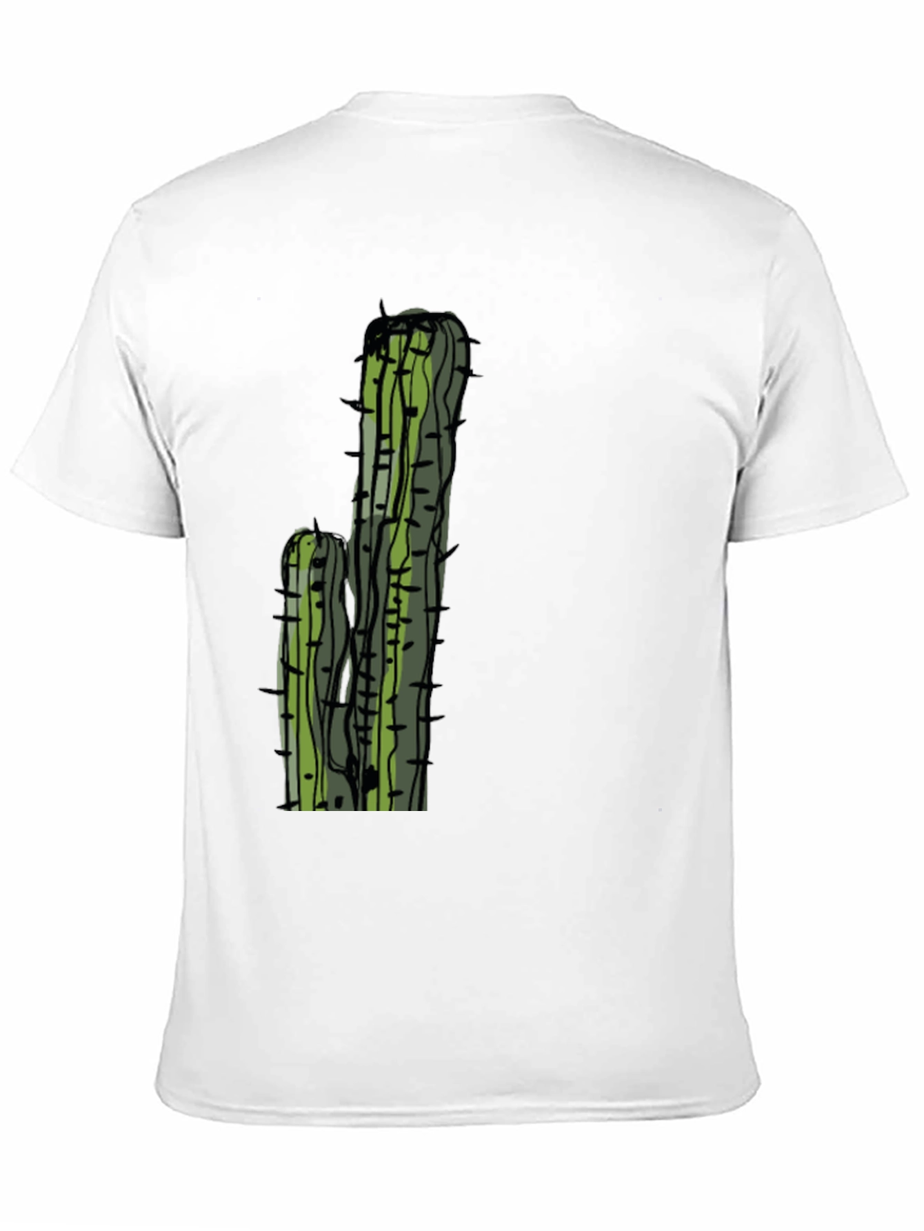 Cactus Graphic Tee - Black Casual T-Shirt