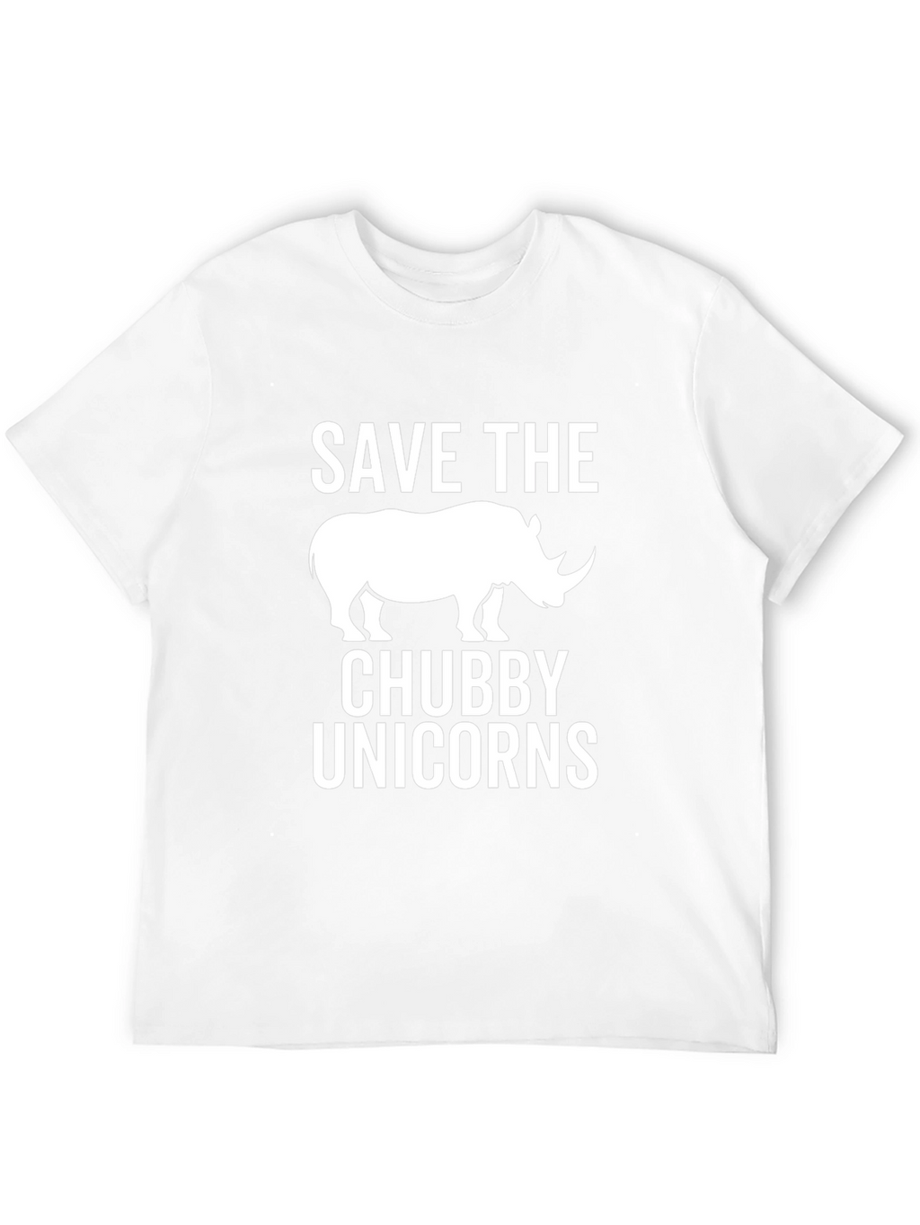Save the Chubby Unicorns Black T-Shirt