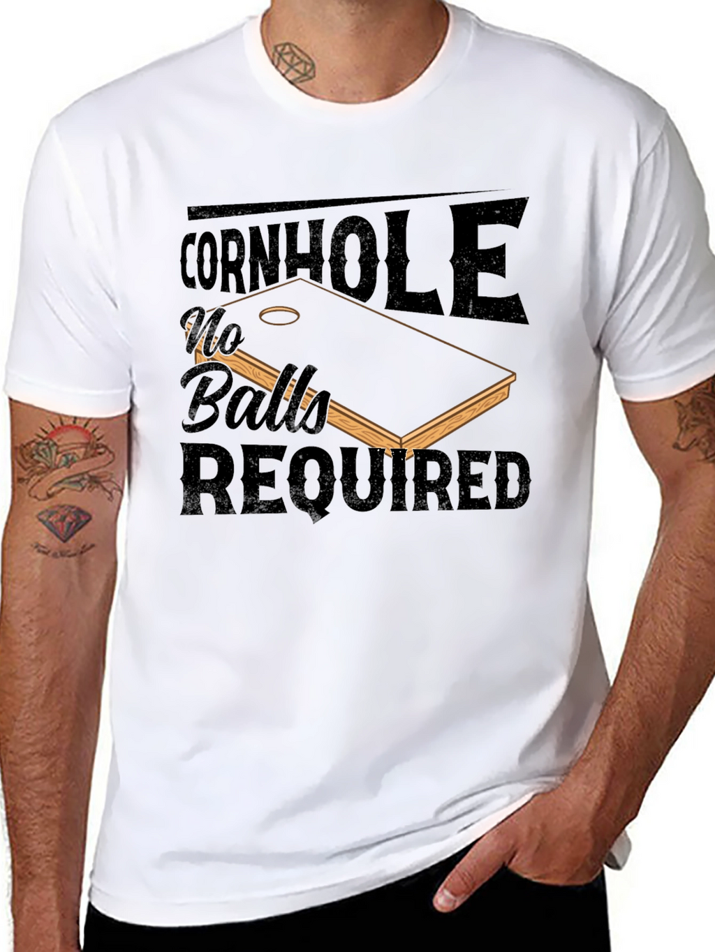 Cornhole No Balls Required T-Shirt