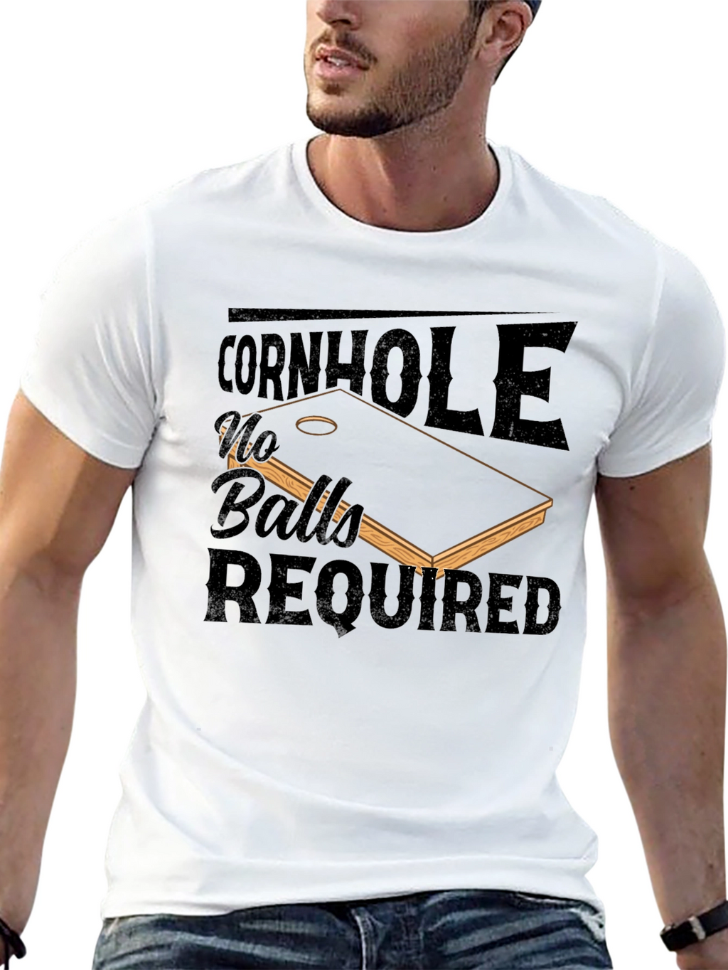 Cornhole No Balls Required T-Shirt