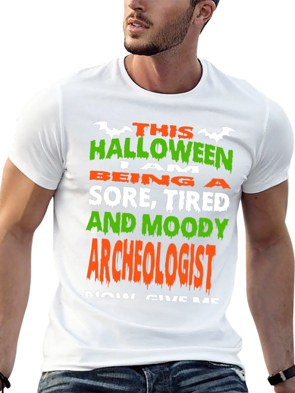 Halloween Archeologist T-Shirt - Sore Tired & Moody