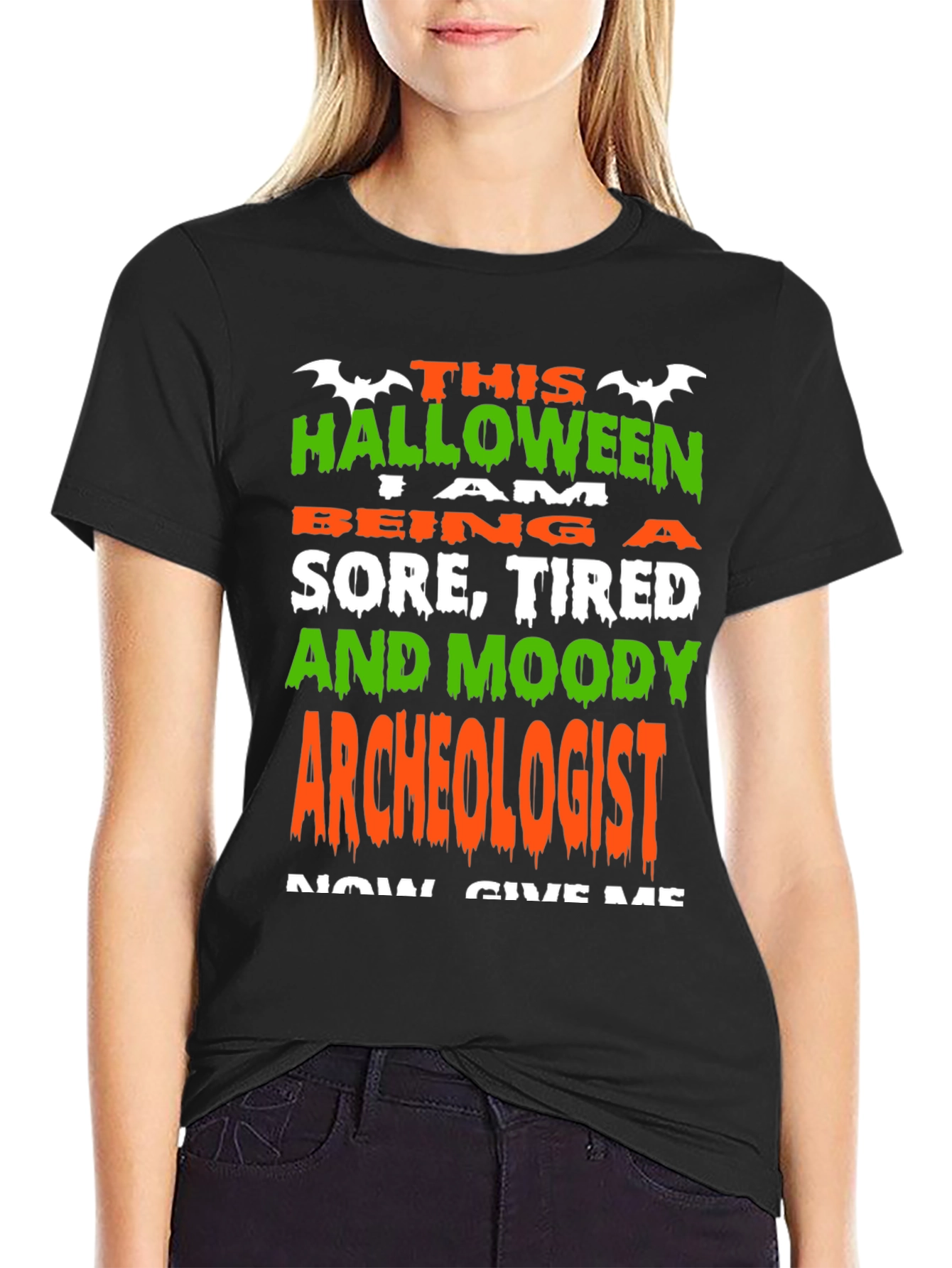 Halloween Archeologist T-Shirt - Sore Tired & Moody