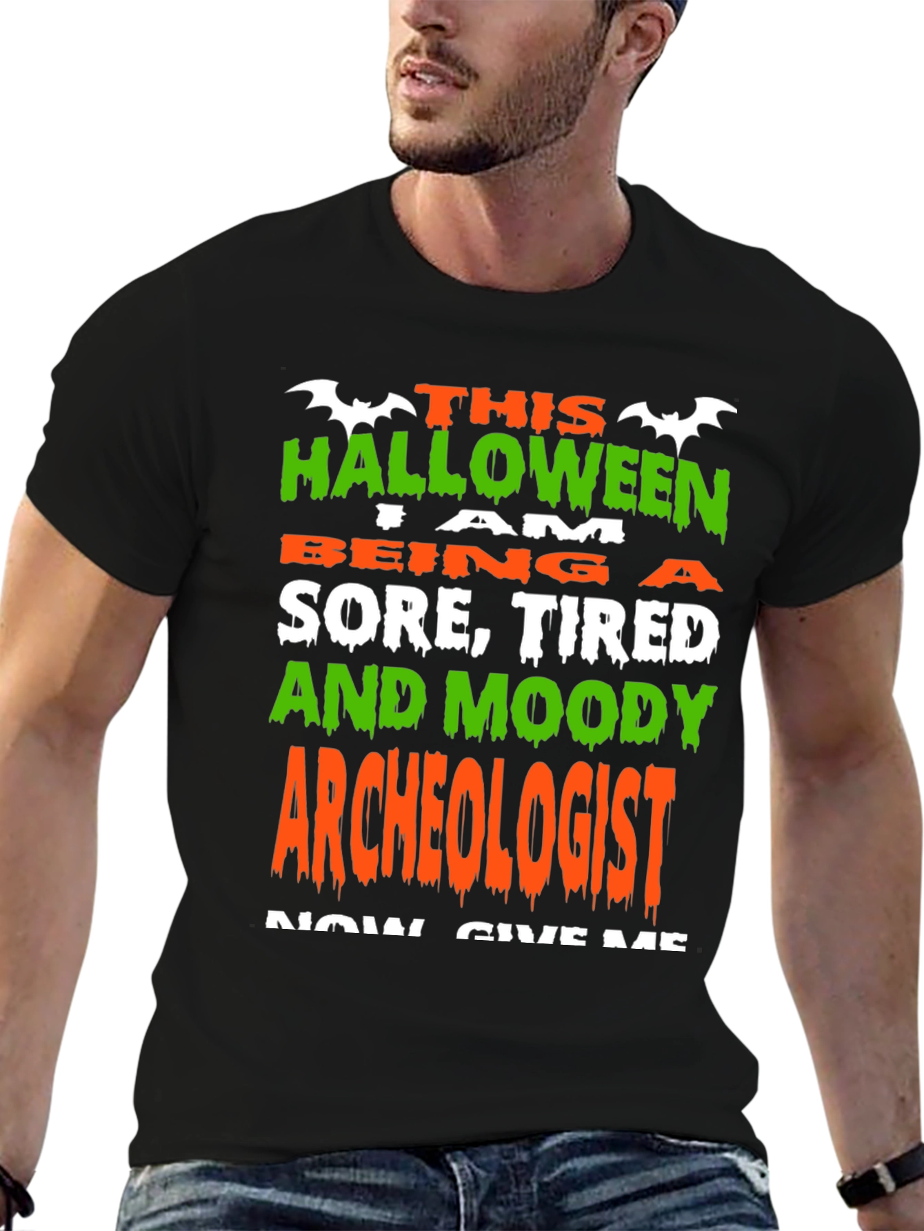 Halloween Archeologist T-Shirt - Sore Tired & Moody
