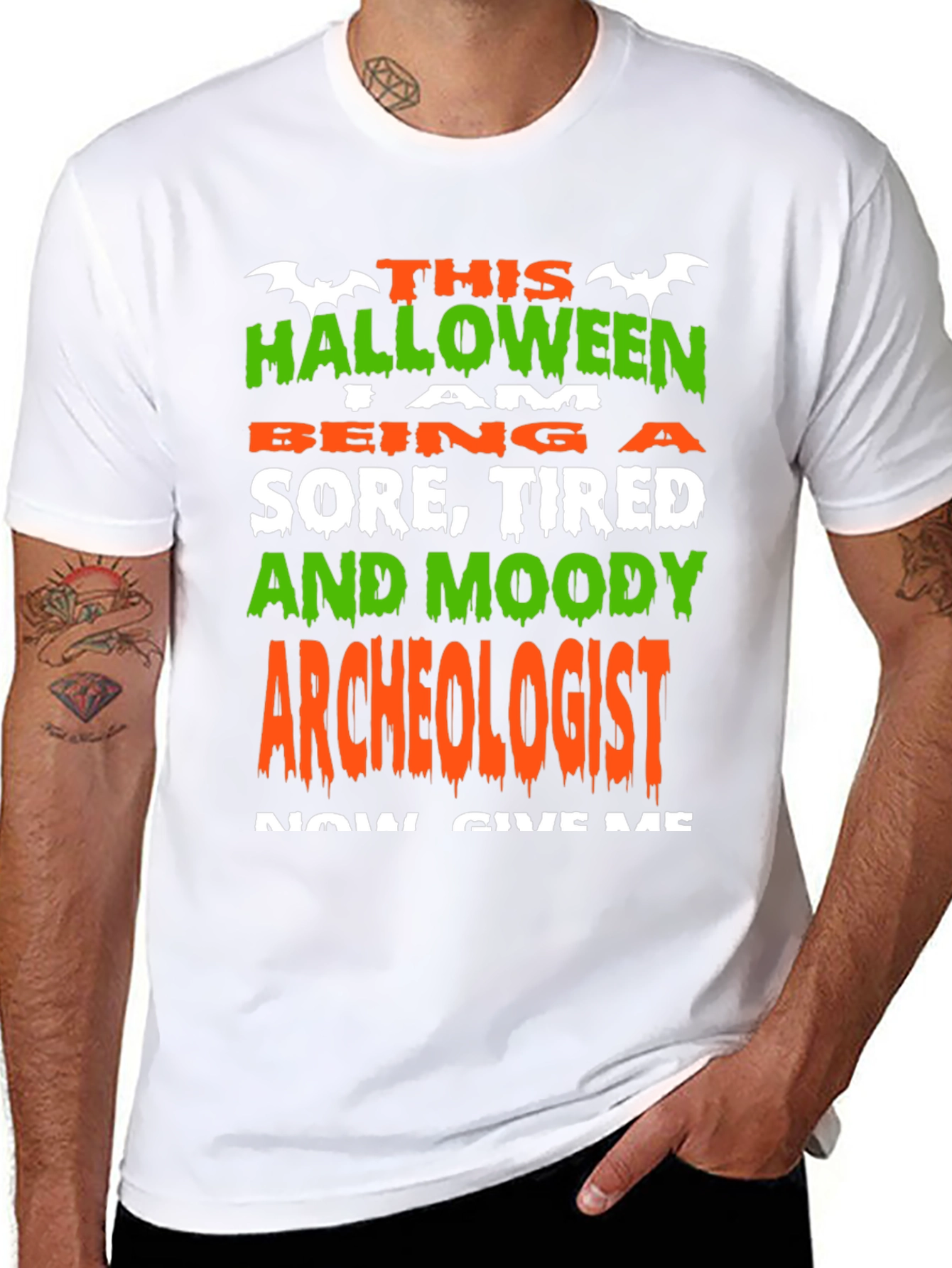 Halloween Archeologist T-Shirt - Sore Tired & Moody