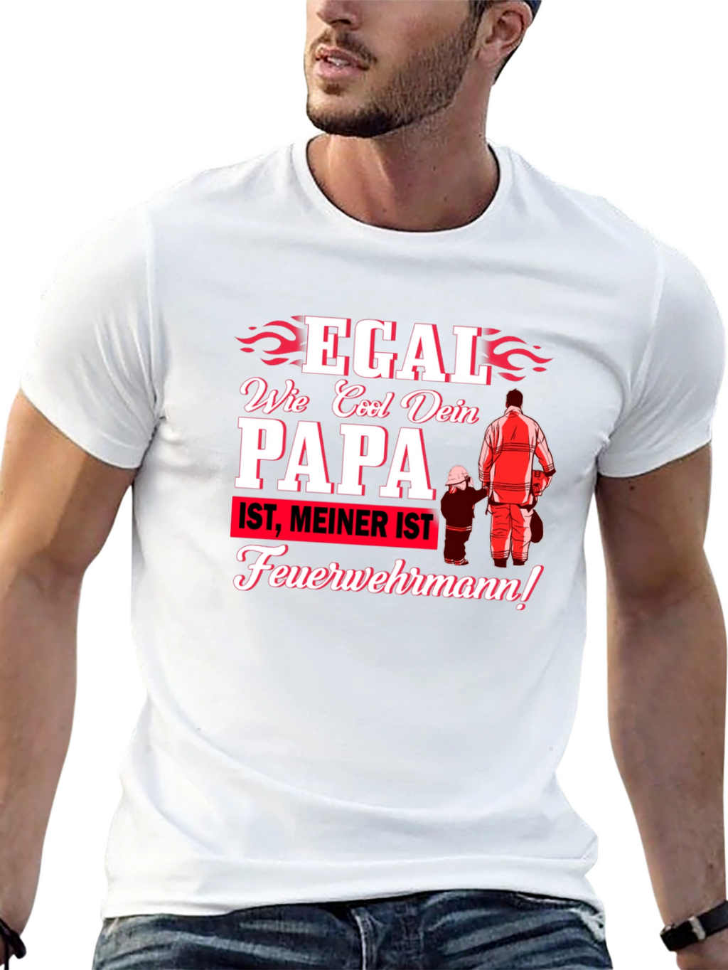 Cool Dad Firefighter T-Shirt