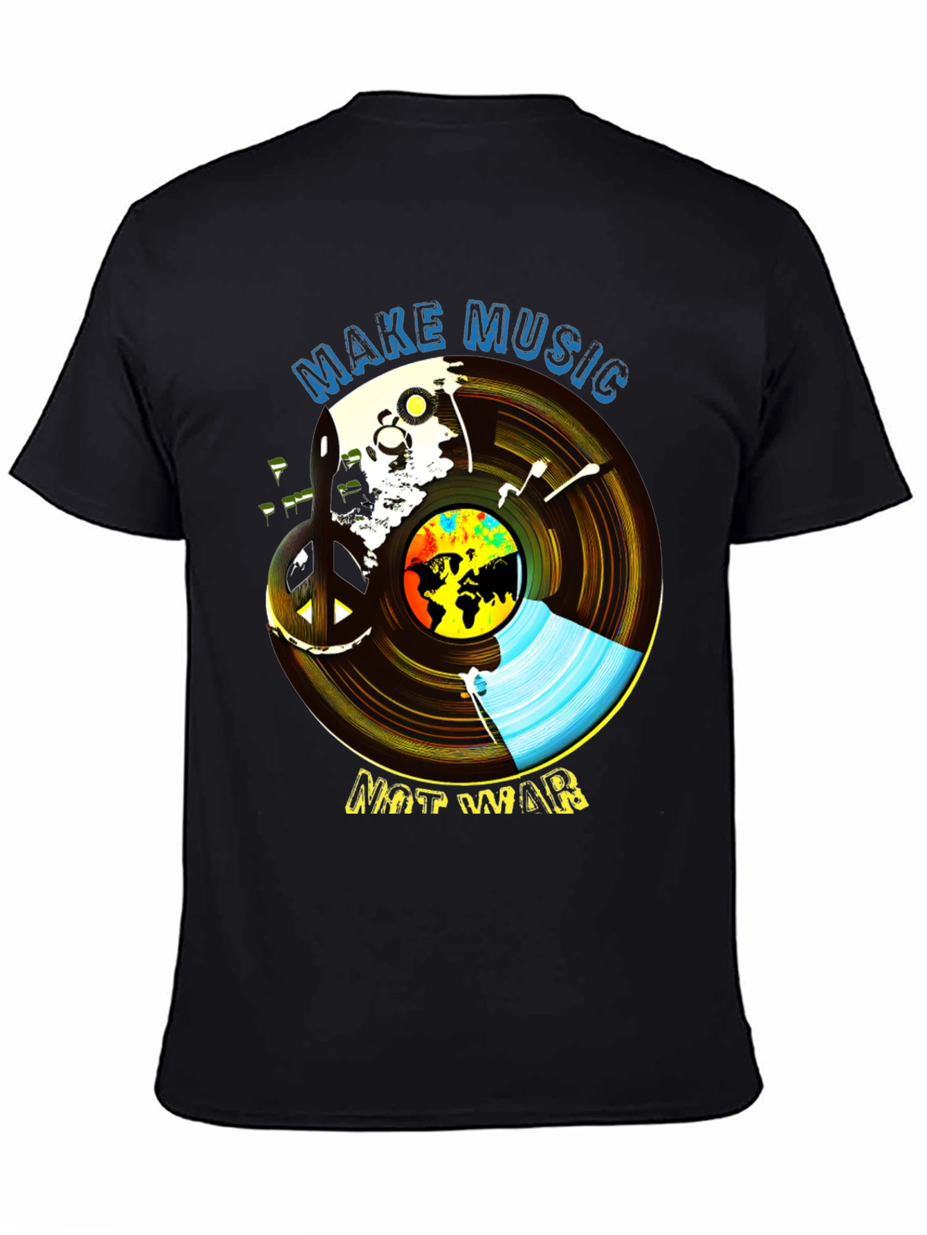 Make Music Not War Graphic Tee - Unisex Peace T-Shirt