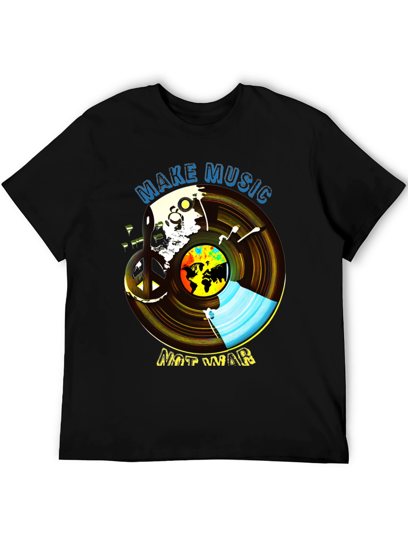 Make Music Not War Graphic Tee - Unisex Peace T-Shirt
