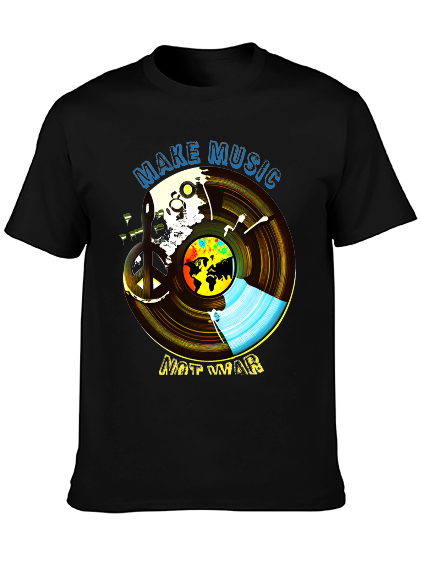Make Music Not War Graphic Tee - Unisex Peace T-Shirt