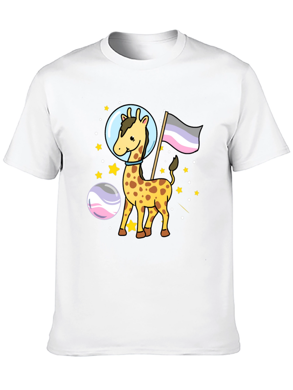 Astronaut Giraffe Graphic Tee