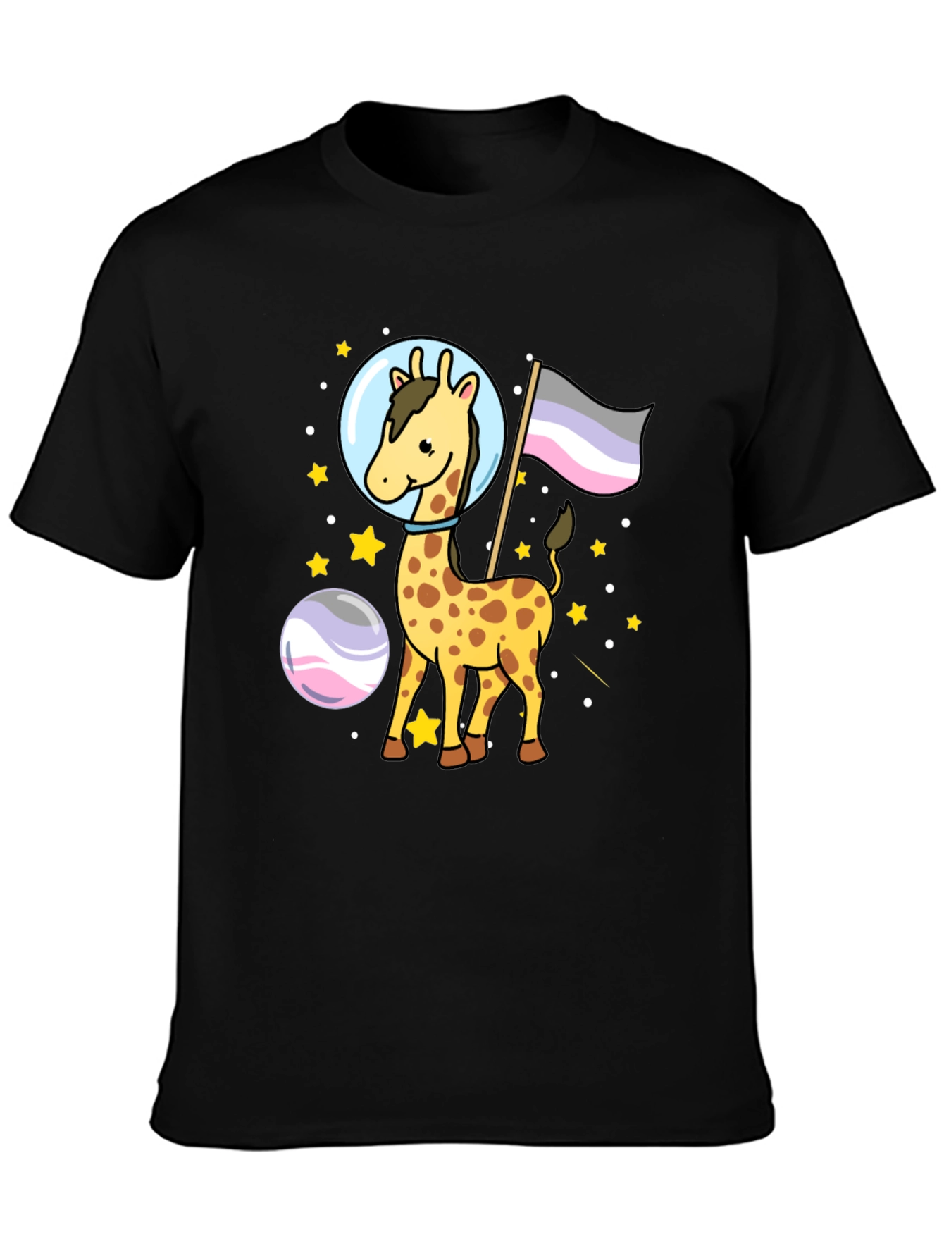 Astronaut Giraffe Graphic Tee