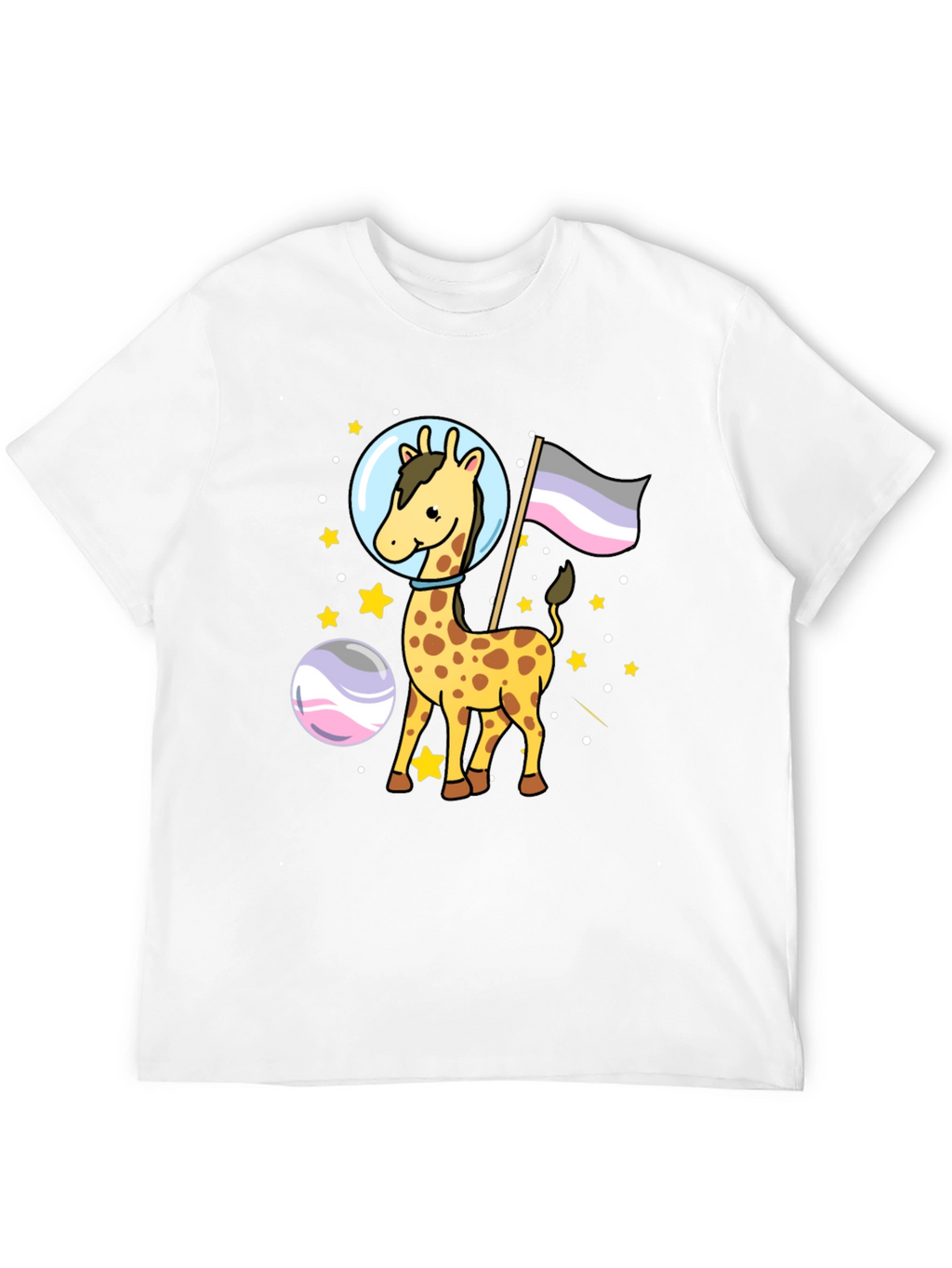 Astronaut Giraffe Graphic Tee