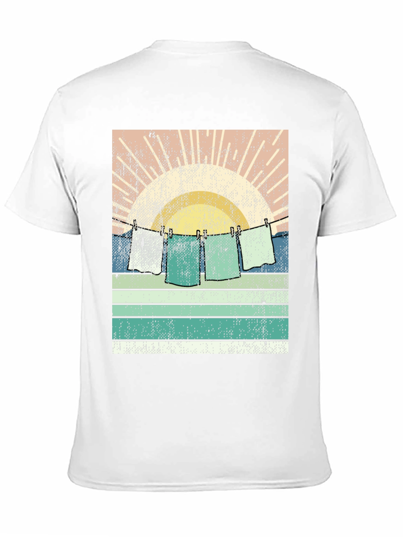 Retro Sunset Laundry T-Shirt