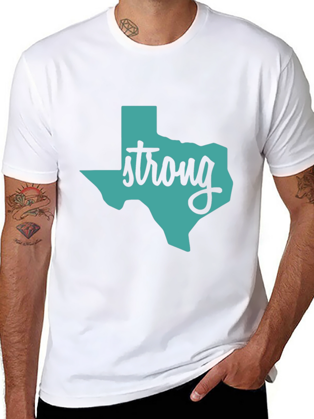 Texas Strong Graphic Tee - Mens Black T-Shirt