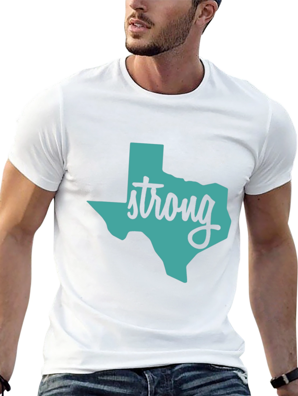 Texas Strong Graphic Tee - Mens Black T-Shirt