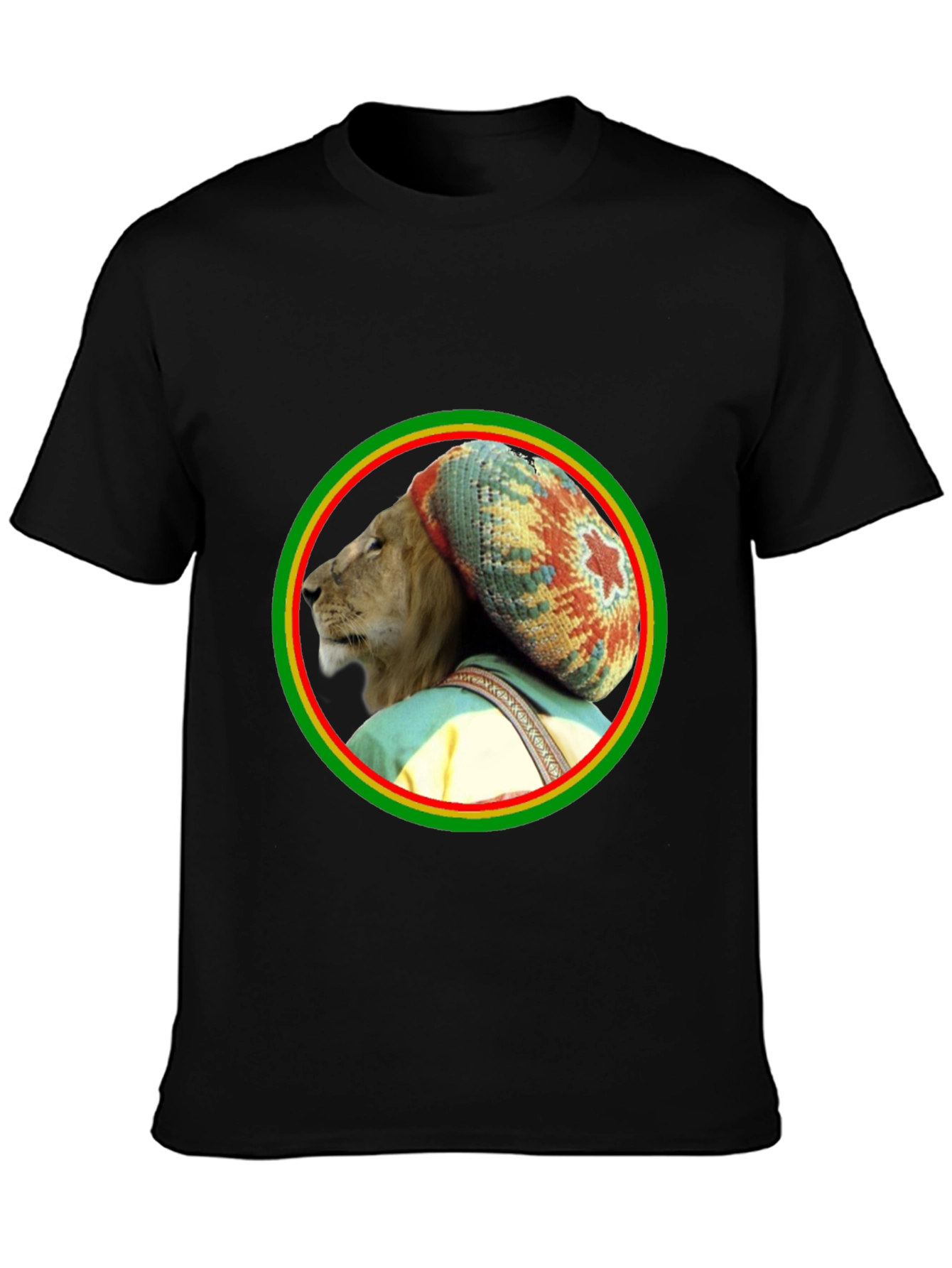 Rasta Lion Graphic Tee - Reggae Vibes