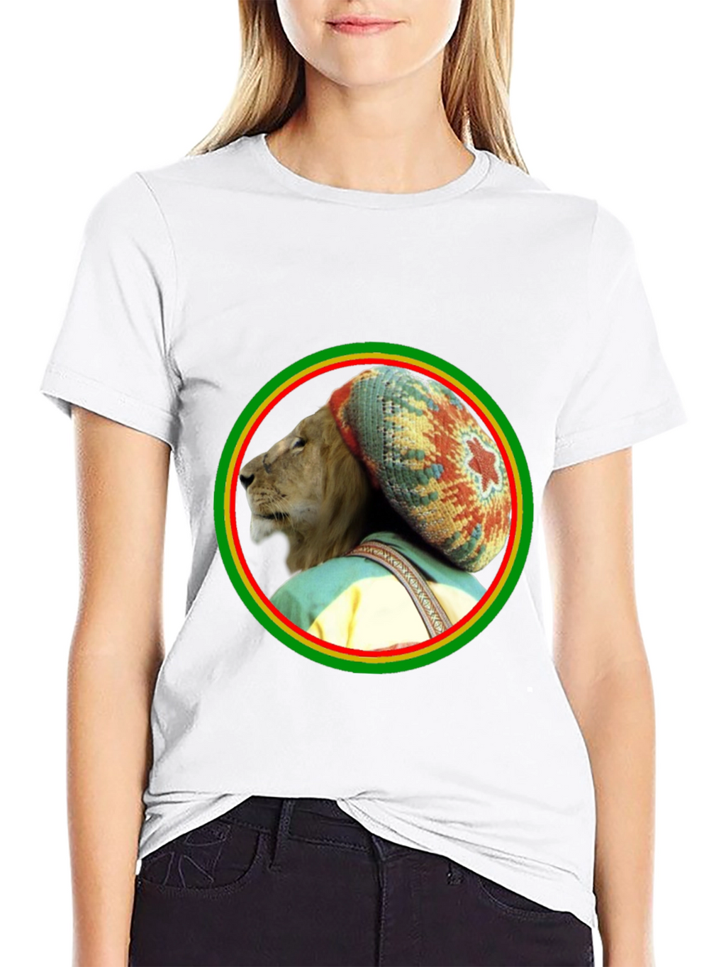 Rasta Lion Graphic Tee - Reggae Vibes