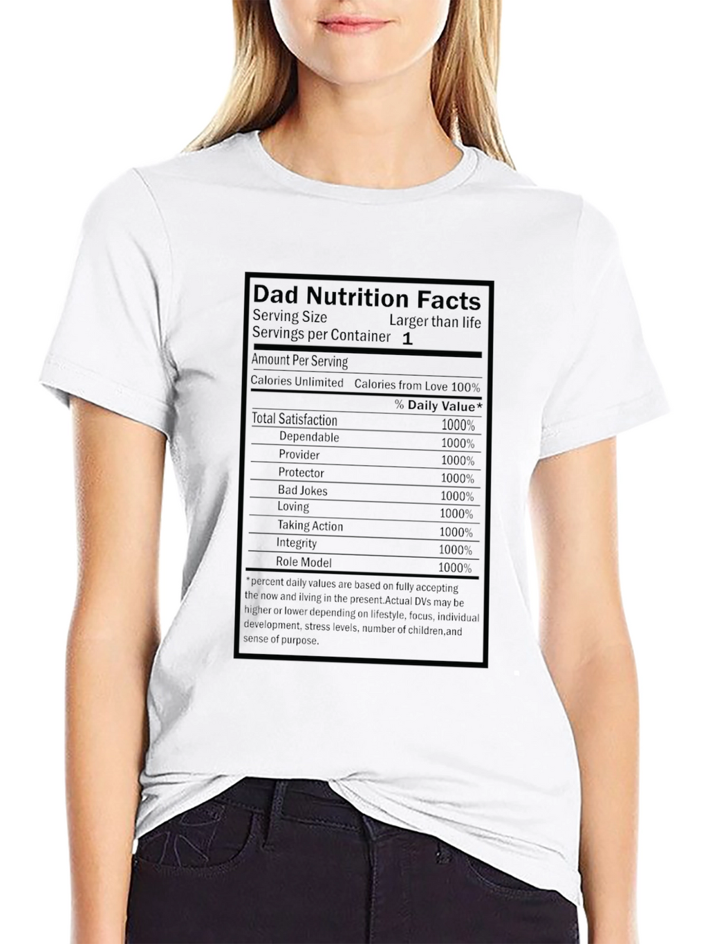 Dad Nutrition Facts T-Shirt - Funny Fathers Day Gift
