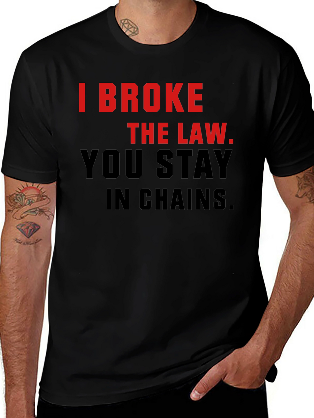 I Broke The Law T-Shirt - Bold Statement Tee
