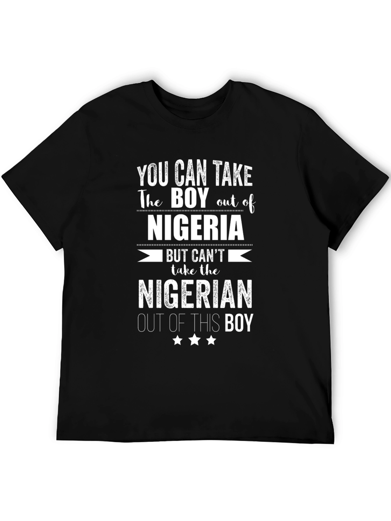 Nigerian Pride Mens Graphic T-Shirt - You Can Take the Boy