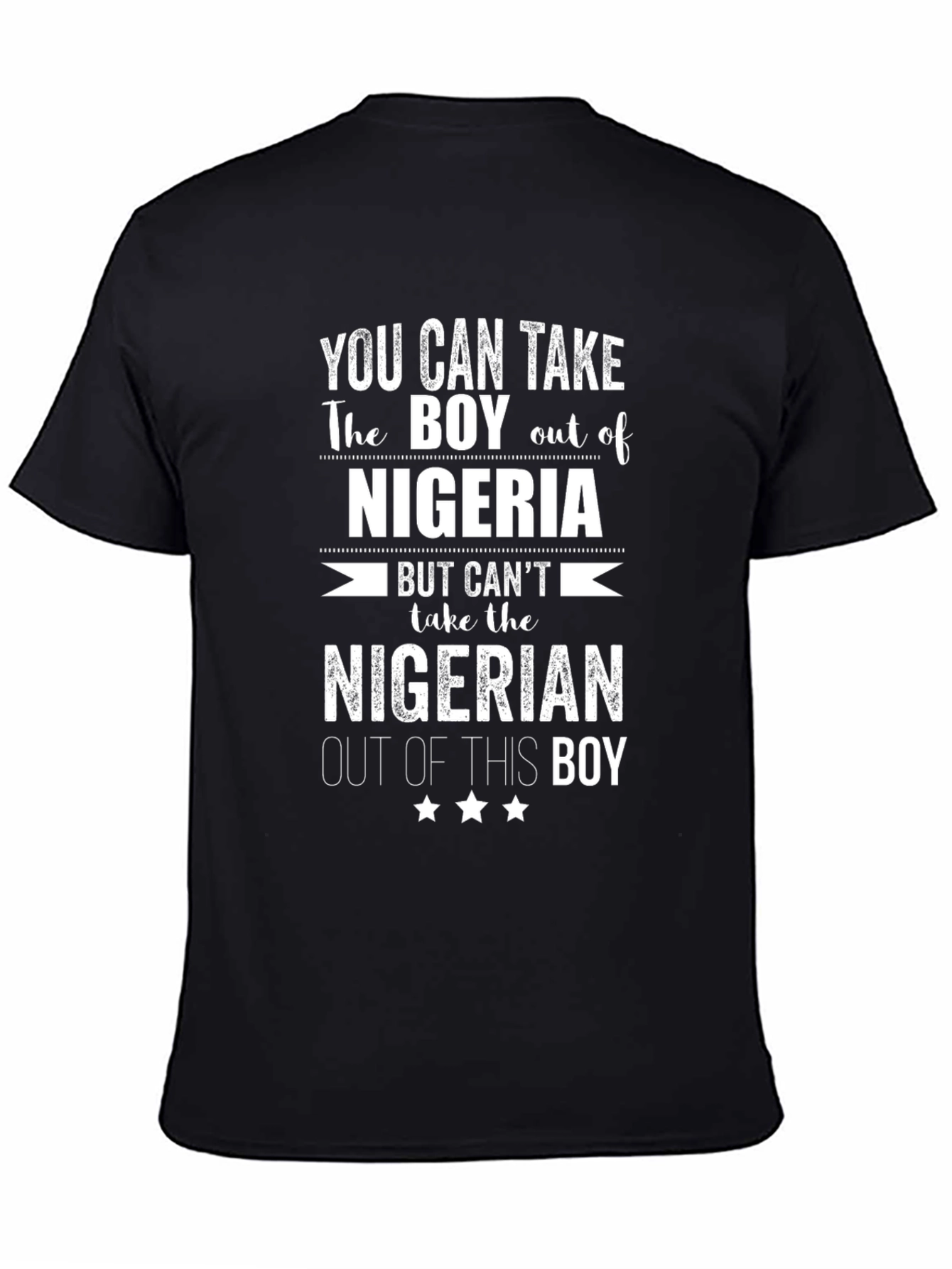 Nigerian Pride Mens Graphic T-Shirt - You Can Take the Boy