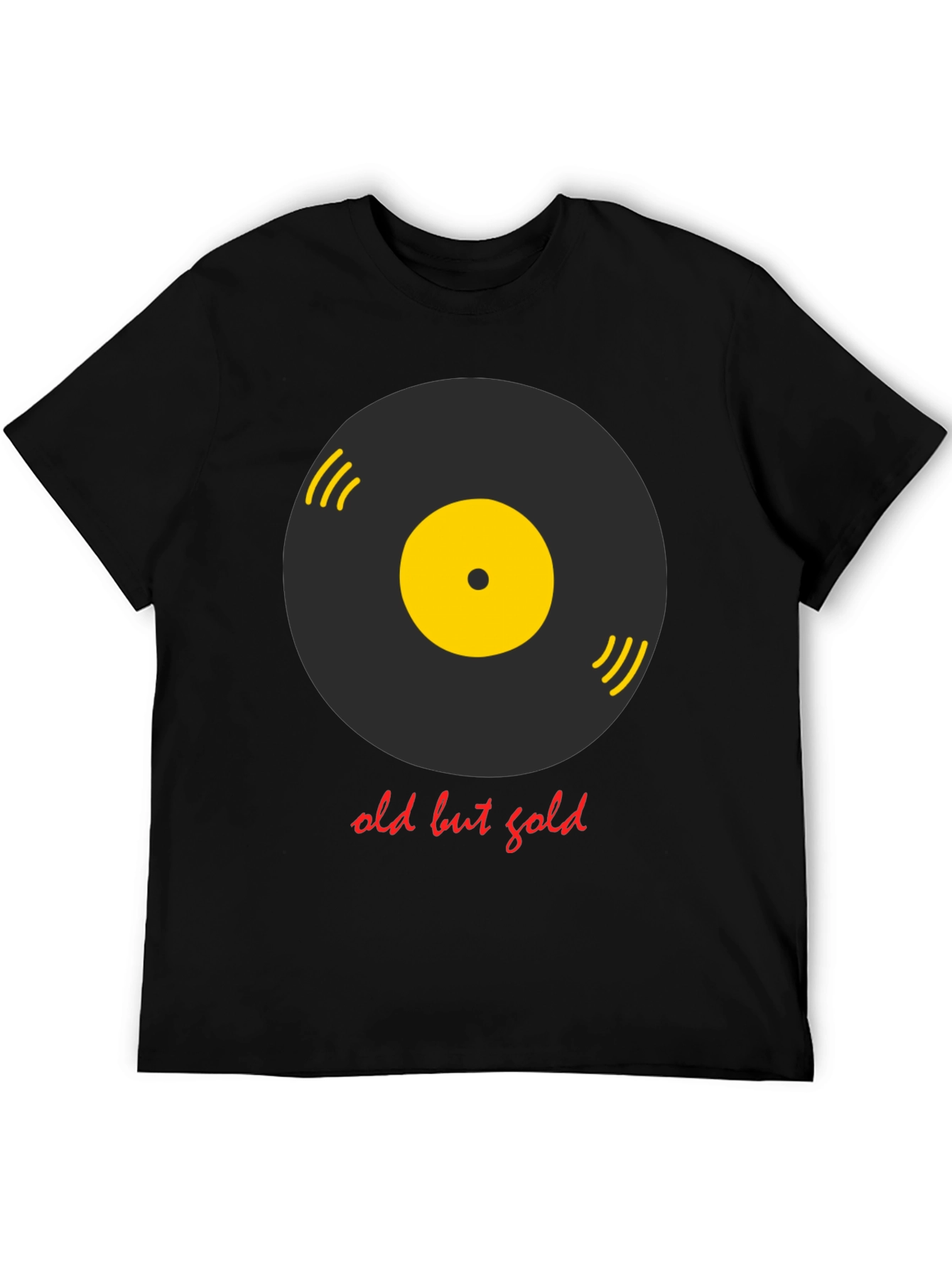 Vintage Vinyl Record Graphic Tee - Old But Gold