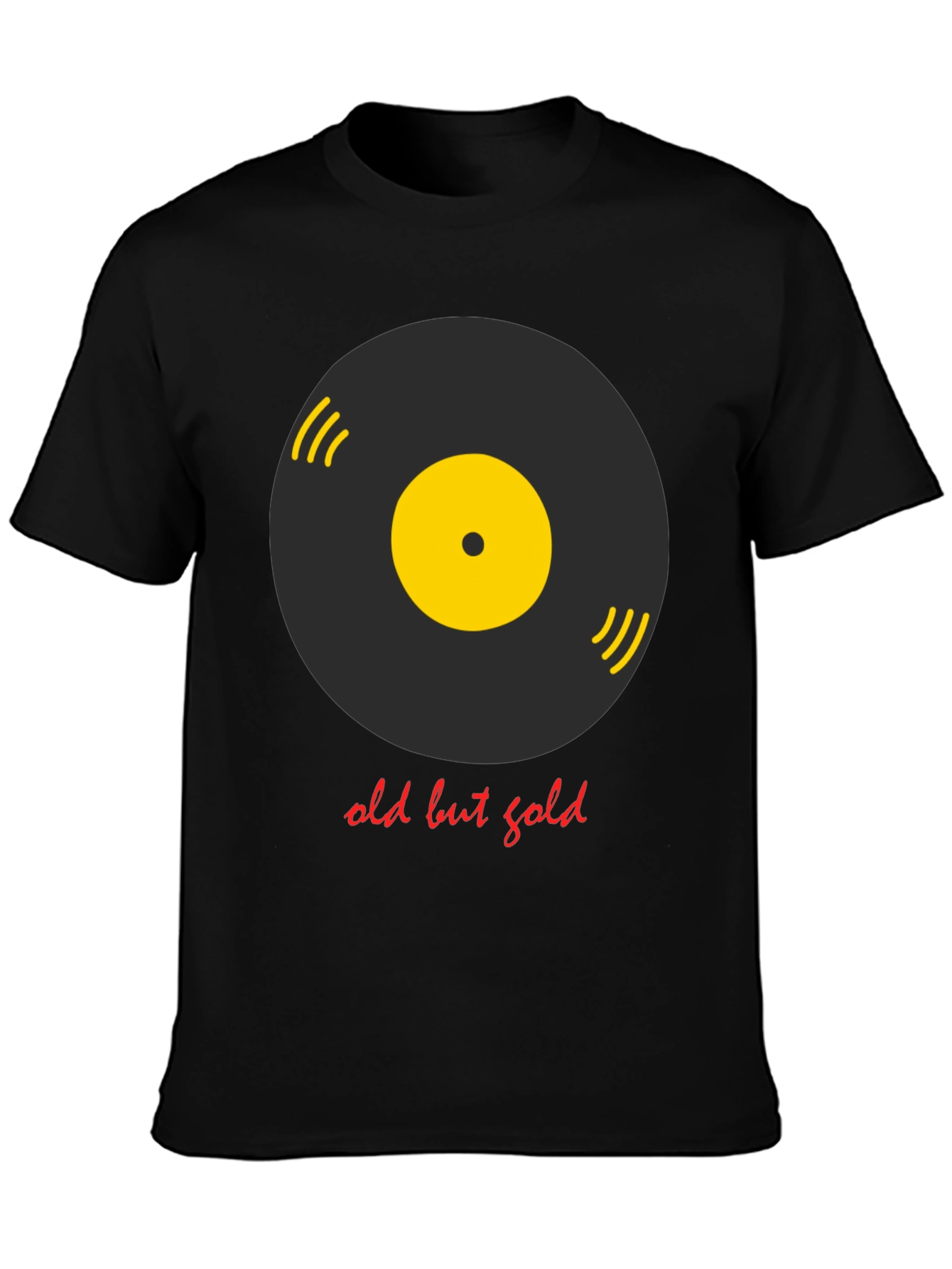 Vintage Vinyl Record Graphic Tee - Old But Gold