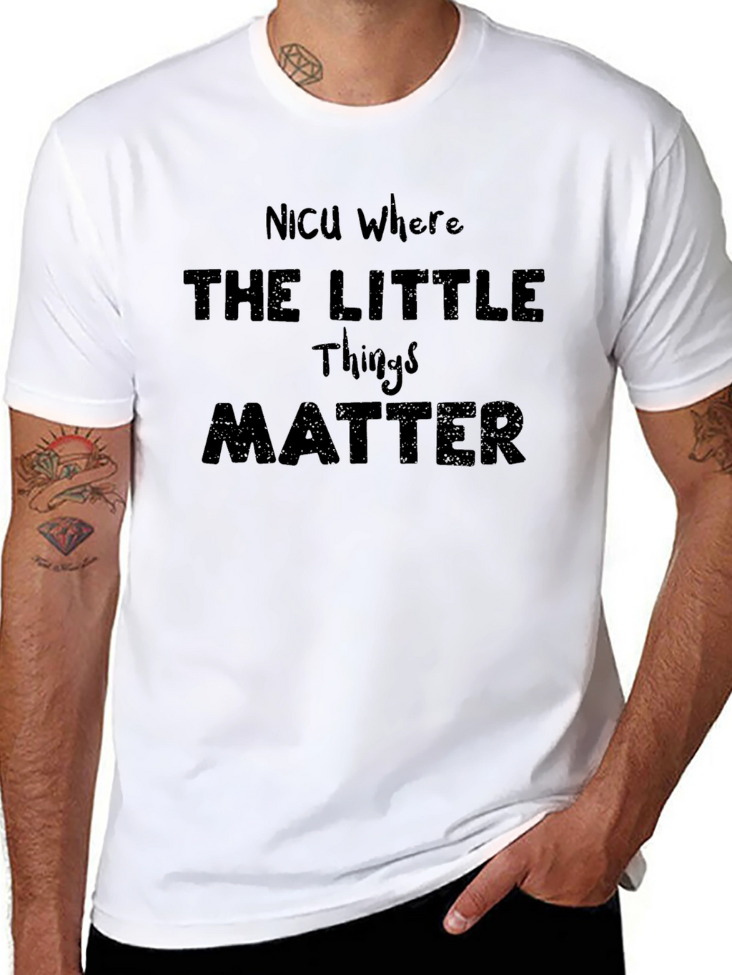 NICU Where The Little Things Matter Graphic T-Shirt