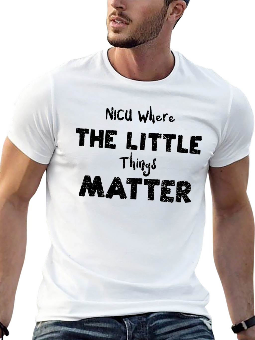 NICU Where The Little Things Matter Graphic T-Shirt