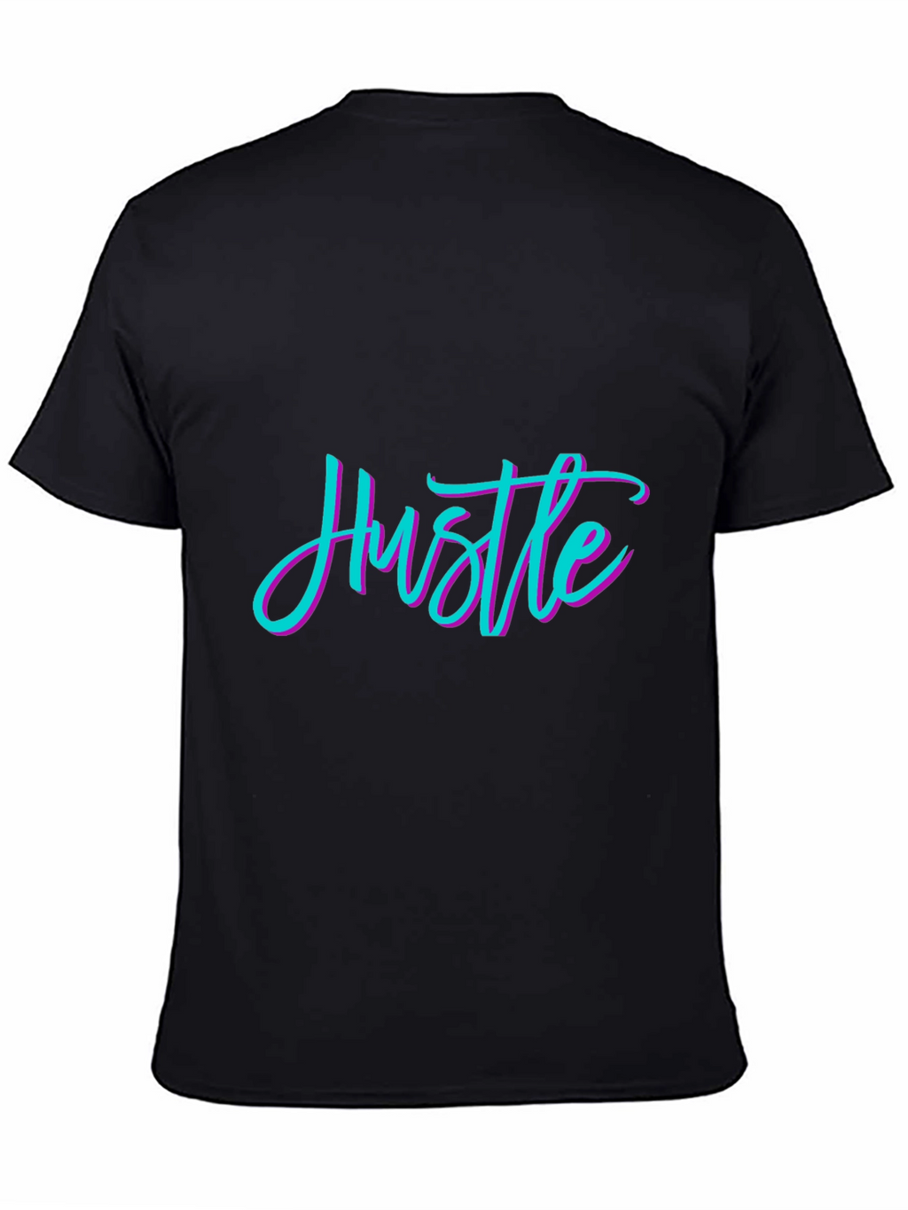 Hustle Graphic Black T-Shirt - Premium Comfort