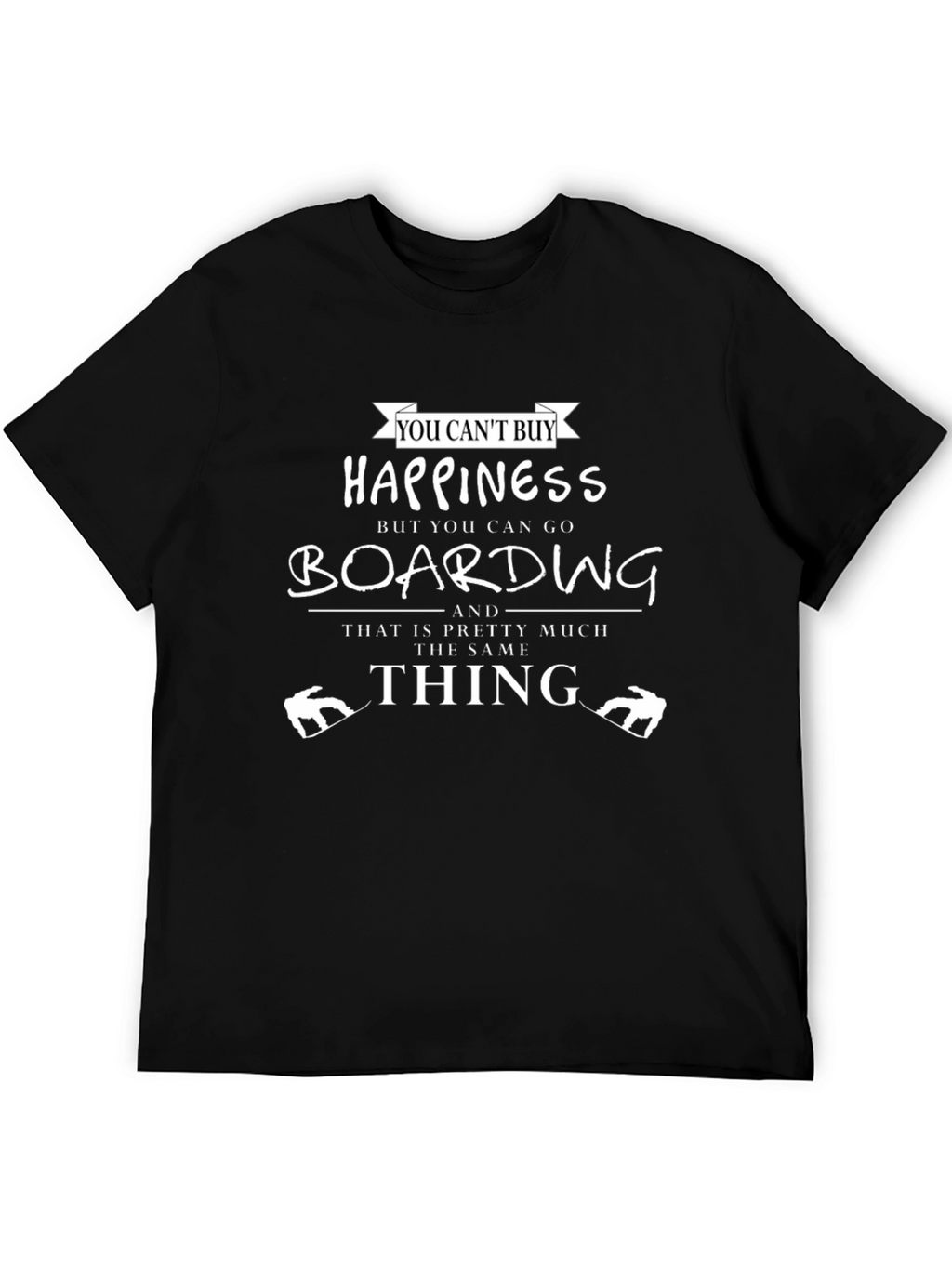 Boarding Happiness Graphic T-Shirt